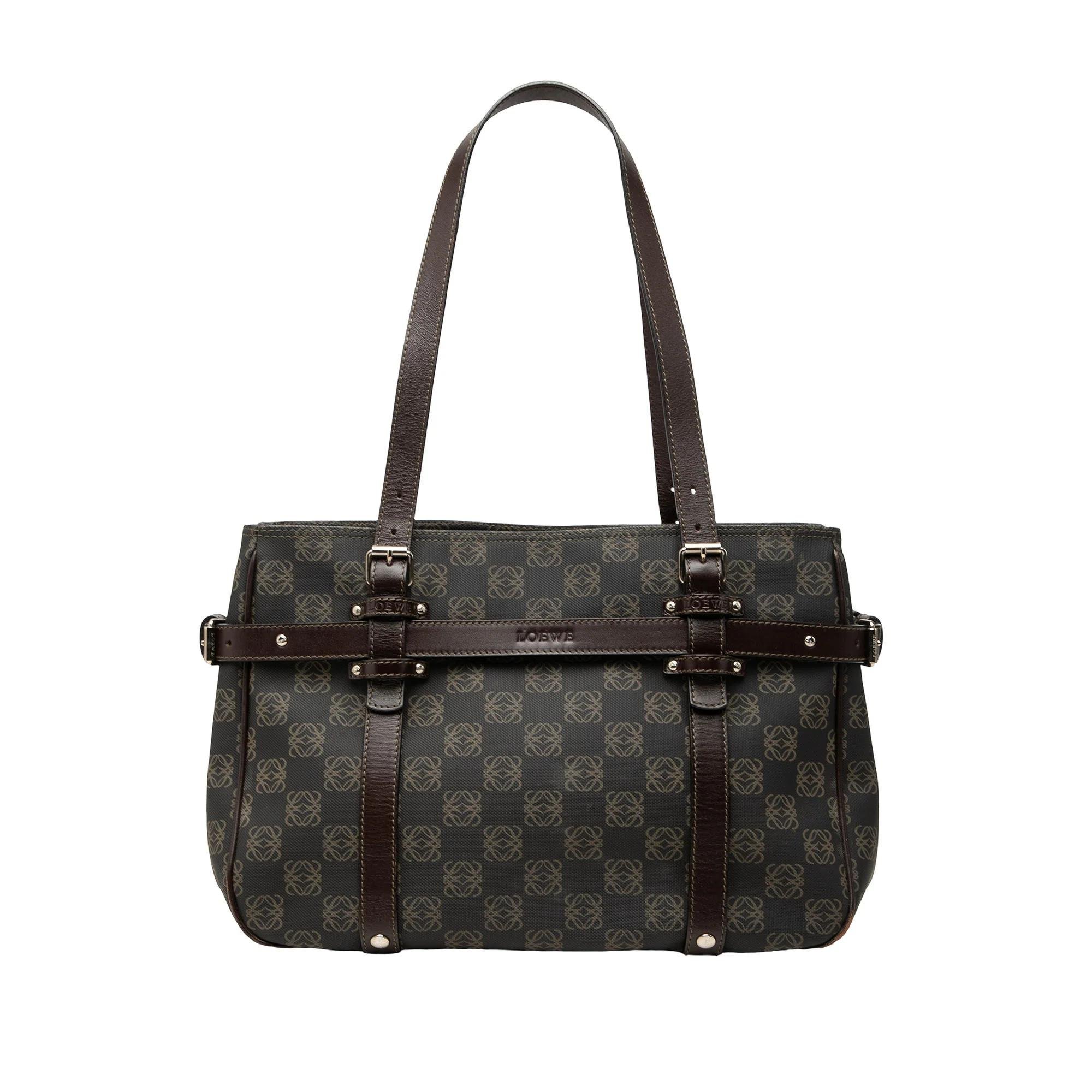 Anagram leather handbag