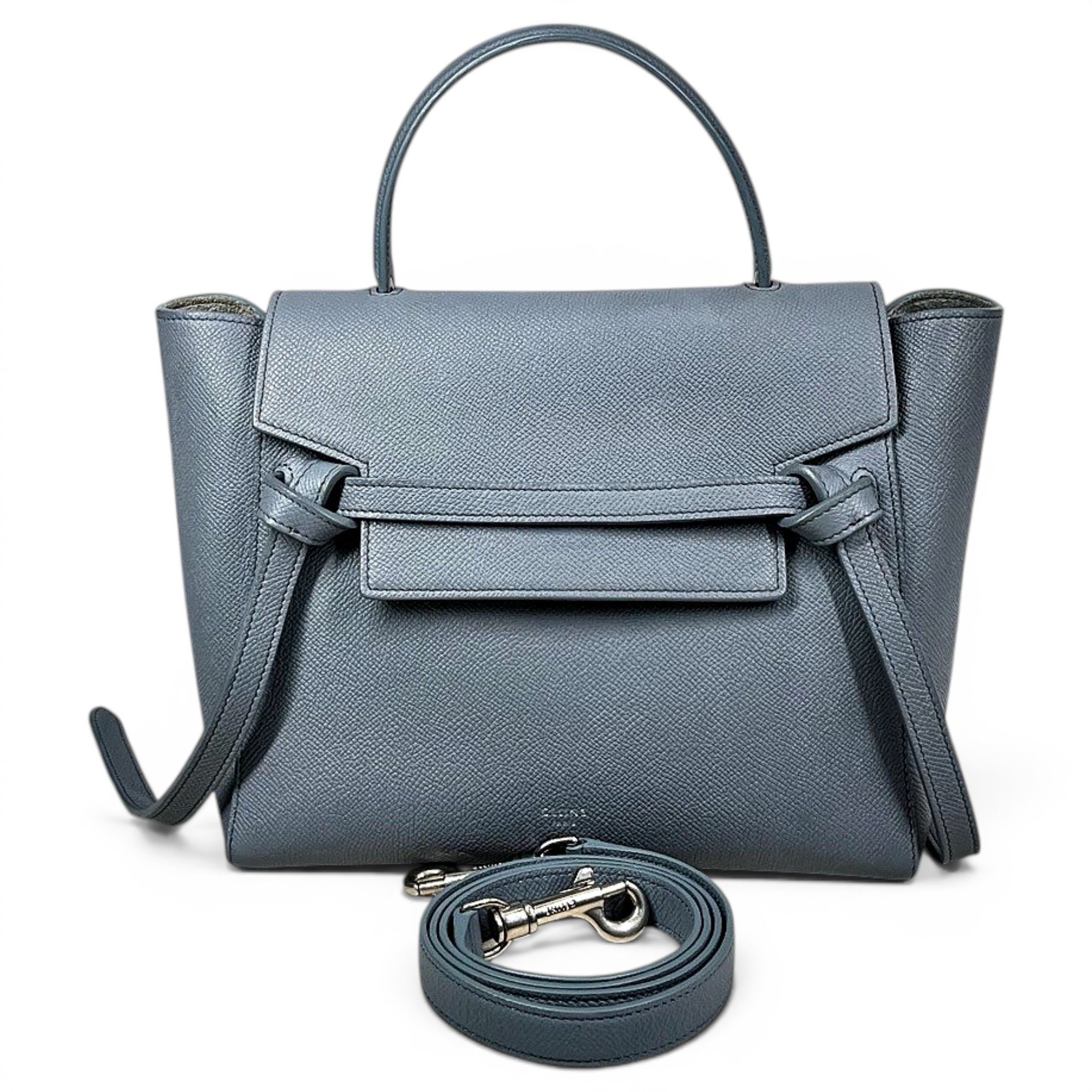 Belt leather handbag