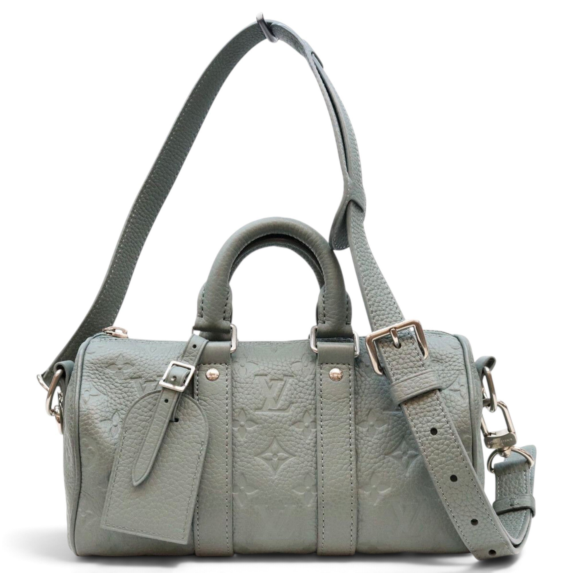 Keepall leather travel bag