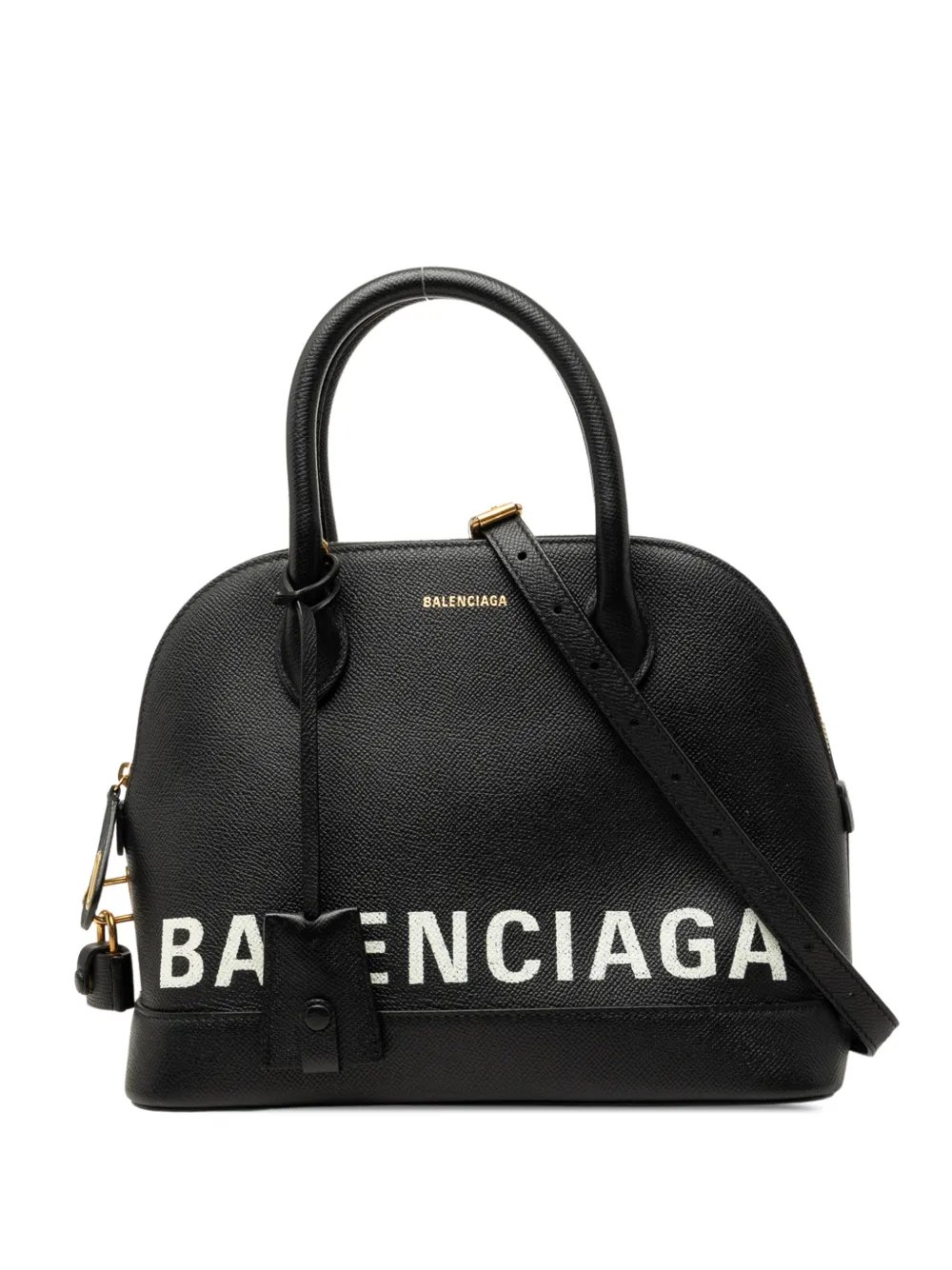 2018 Grained Calfskin Ville Top Handle Bag S satchel
