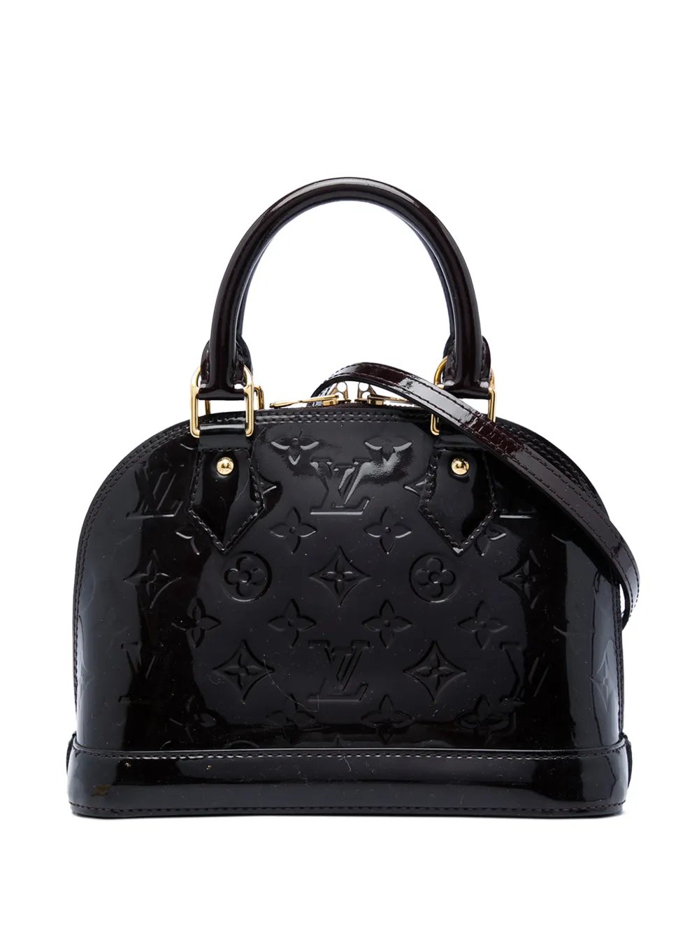 2013 Monogram Vernis Alma BB satchel