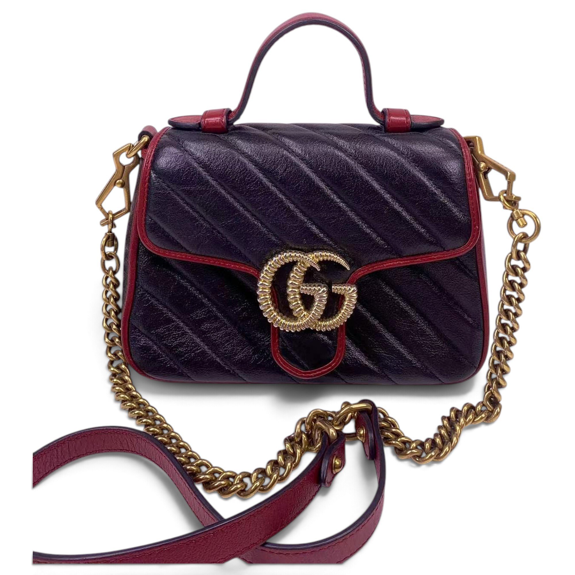 GG Marmont Flap leather handbag