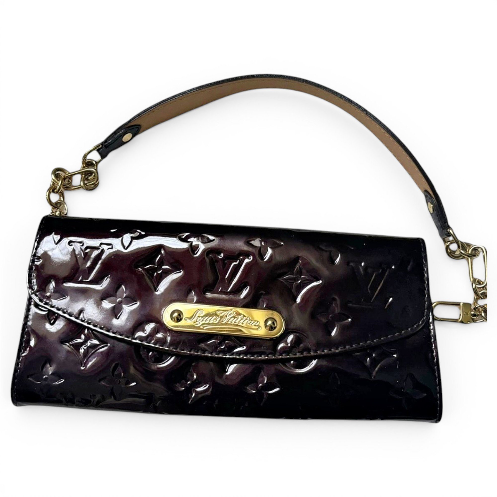 Sunset Boulevard patent leather mini bag