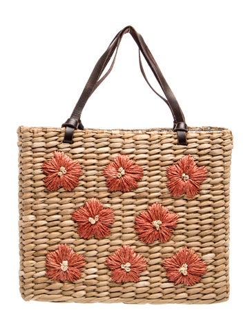 Wicker Top Handle Bag