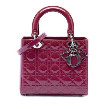 Patent Leather Medium Patent Cannage Lady Dior