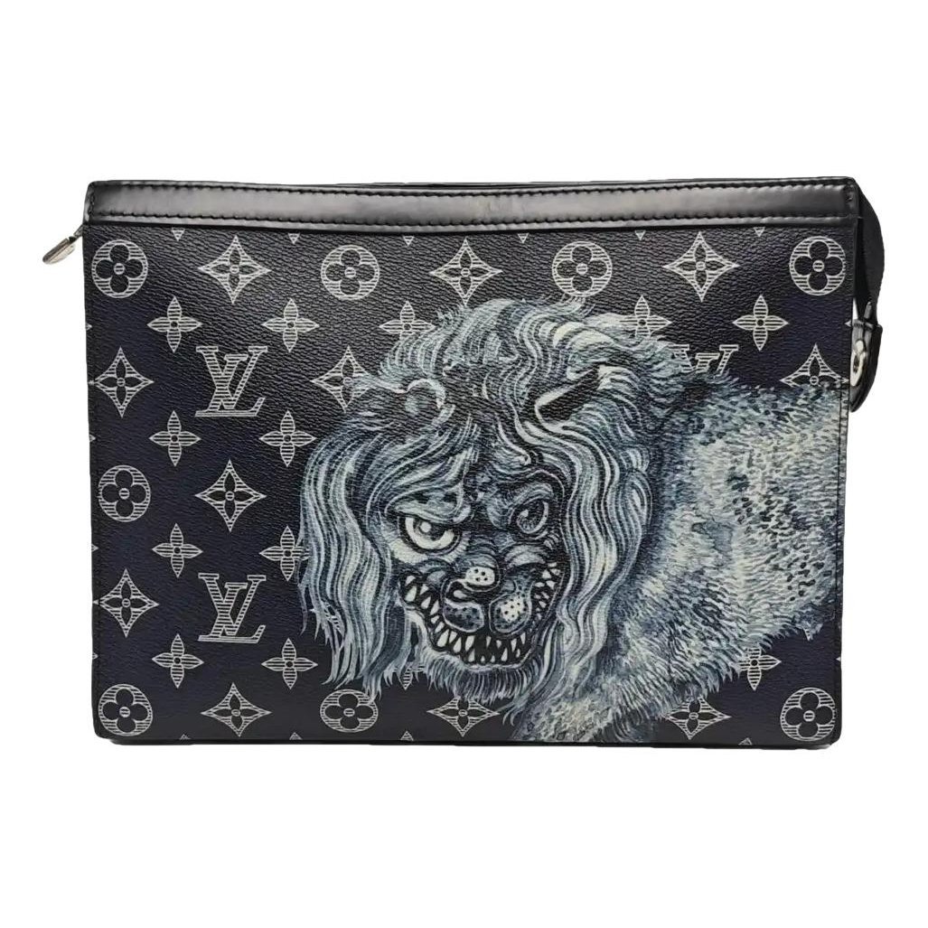 Porte Documents Voyage leather handbag