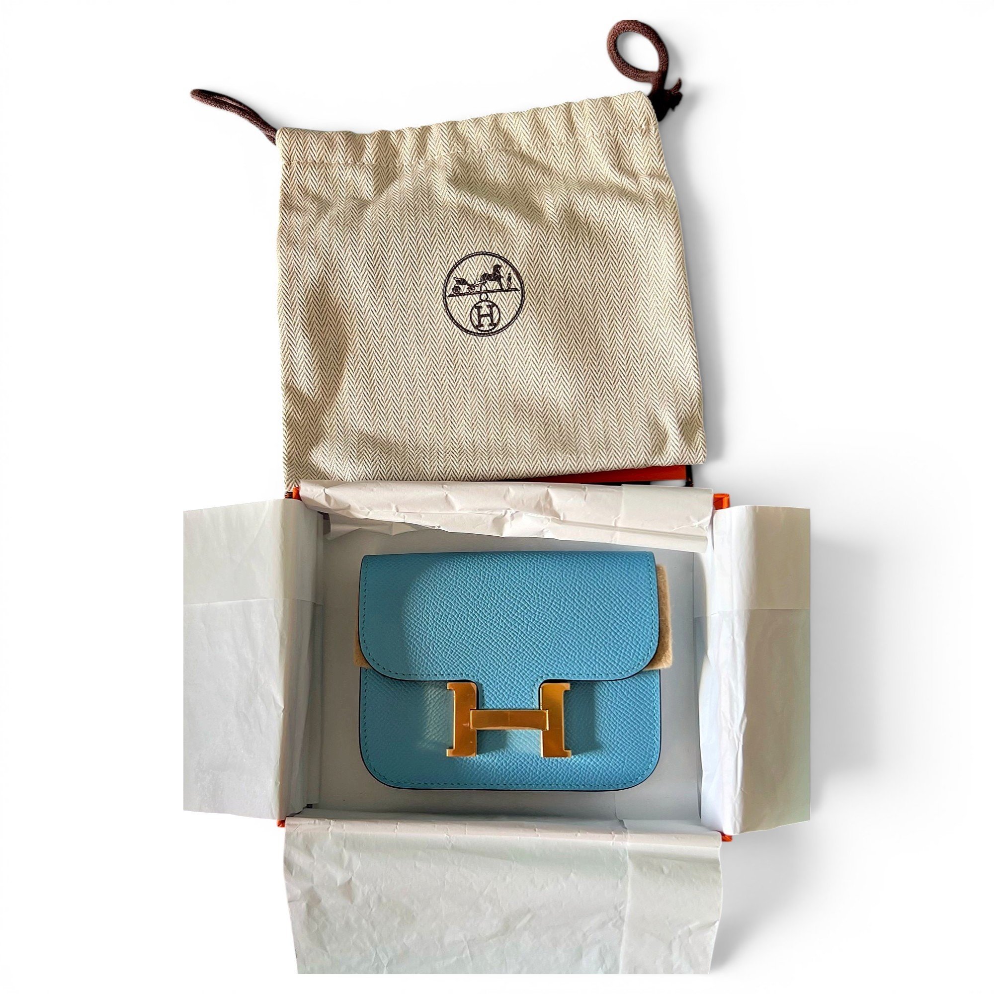 Constance leather clutch bag