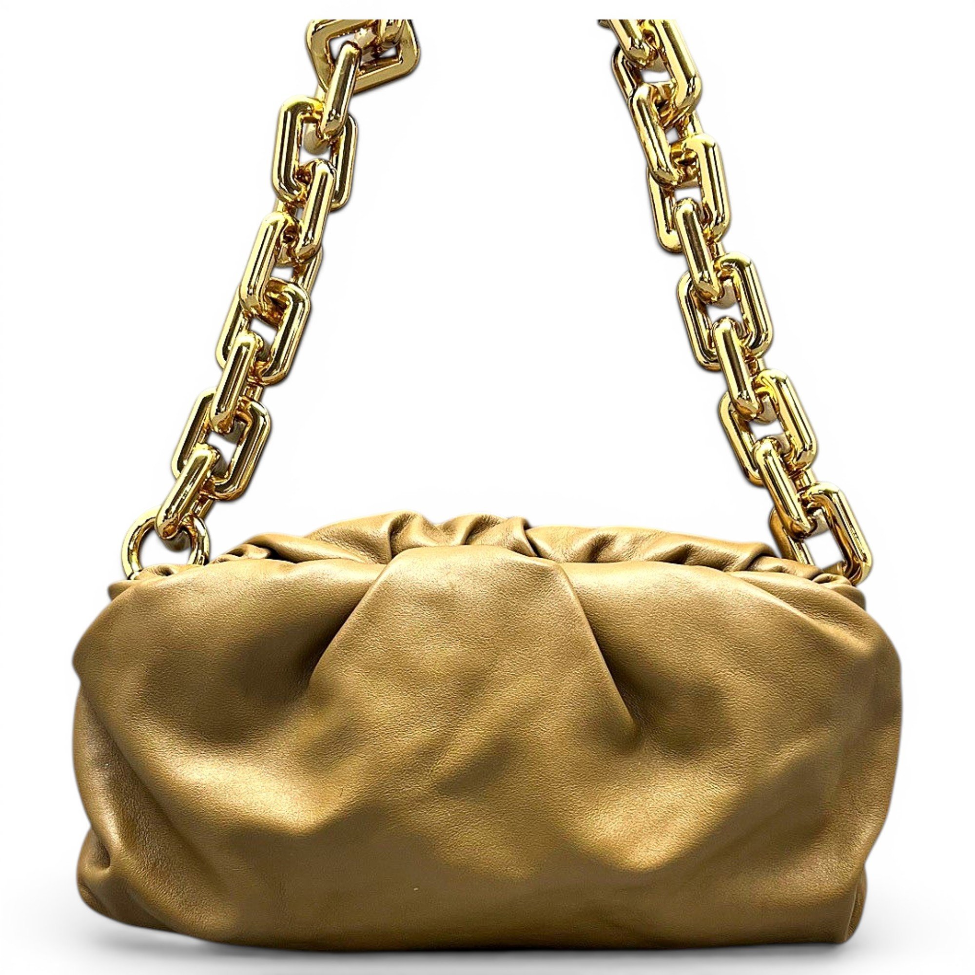 Chain Pouch leather handbag