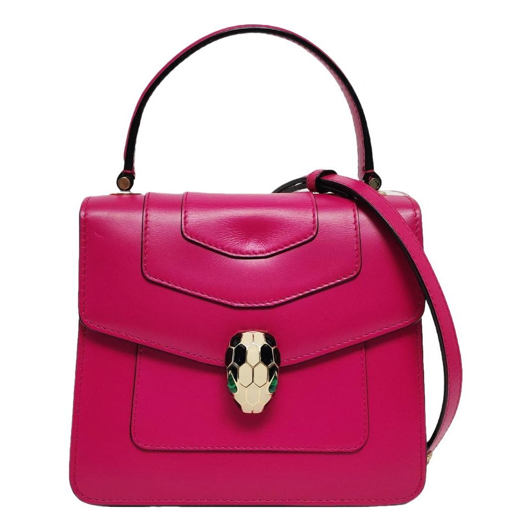 Serpenti leather handbag