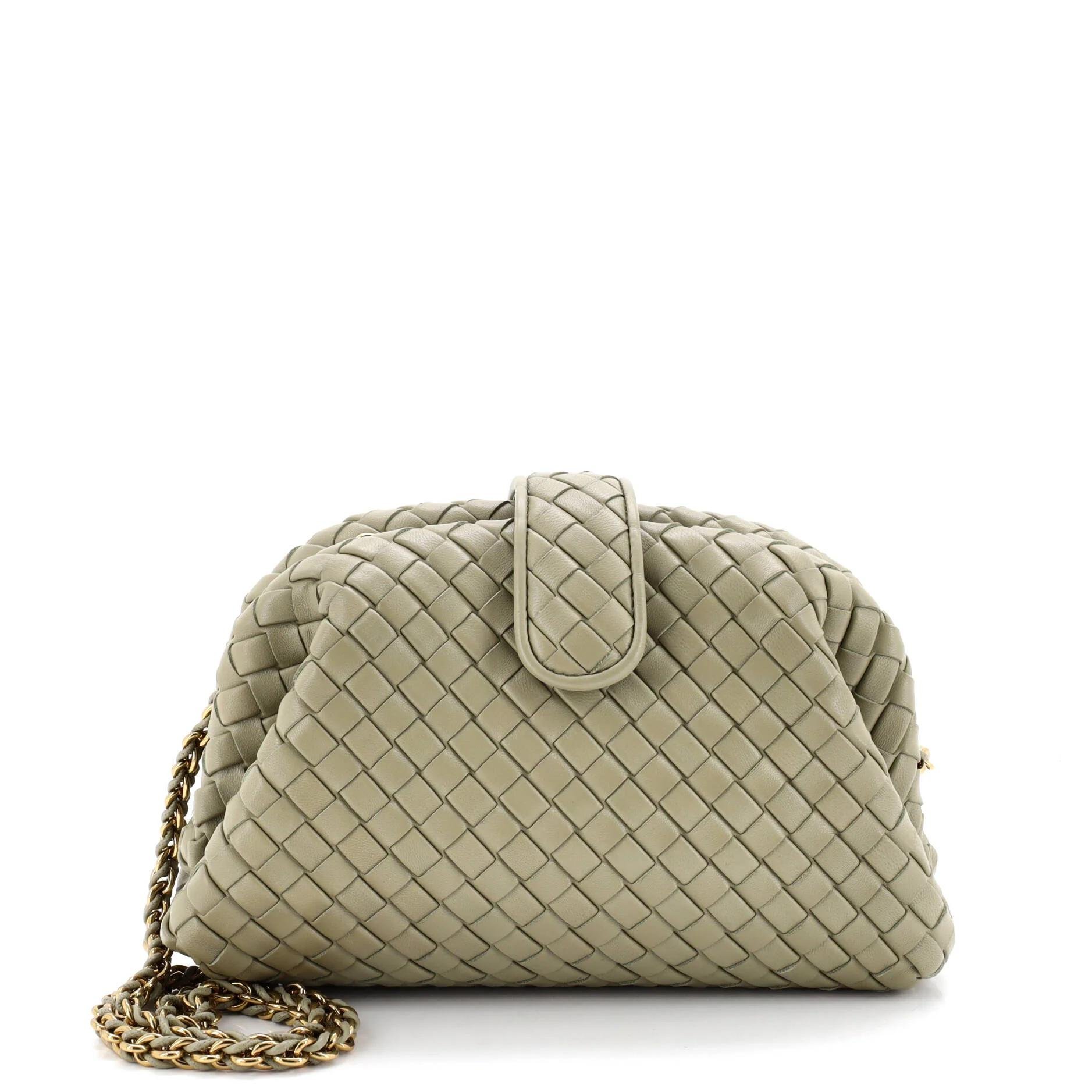 Leather clutch bag