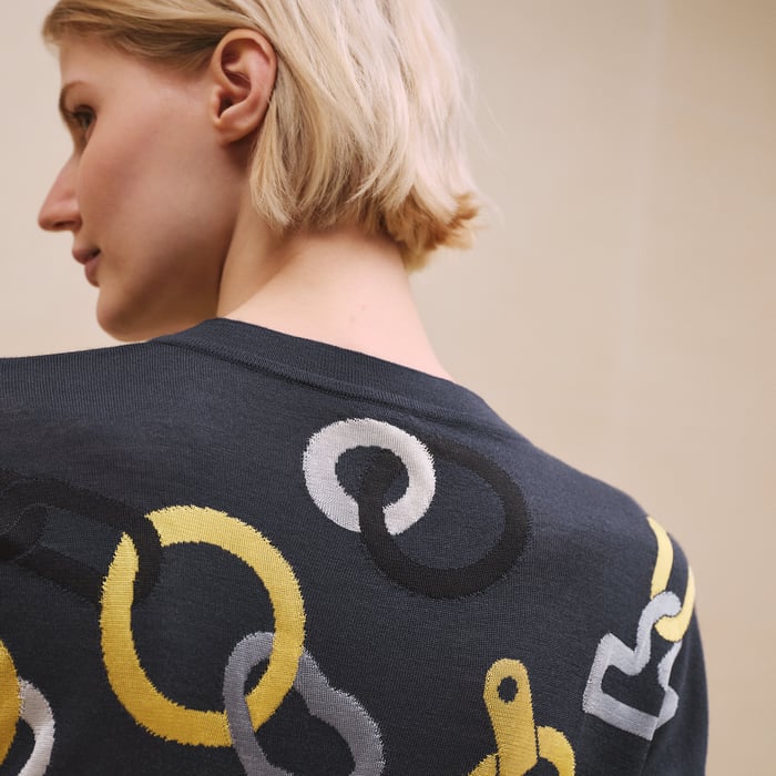 Bleu Noir "Effet Kaleidoscope" Long-sleeve Sweater