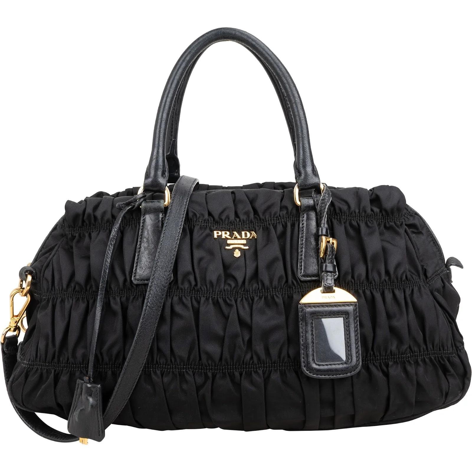 Re-Nylon leather crossbody bag