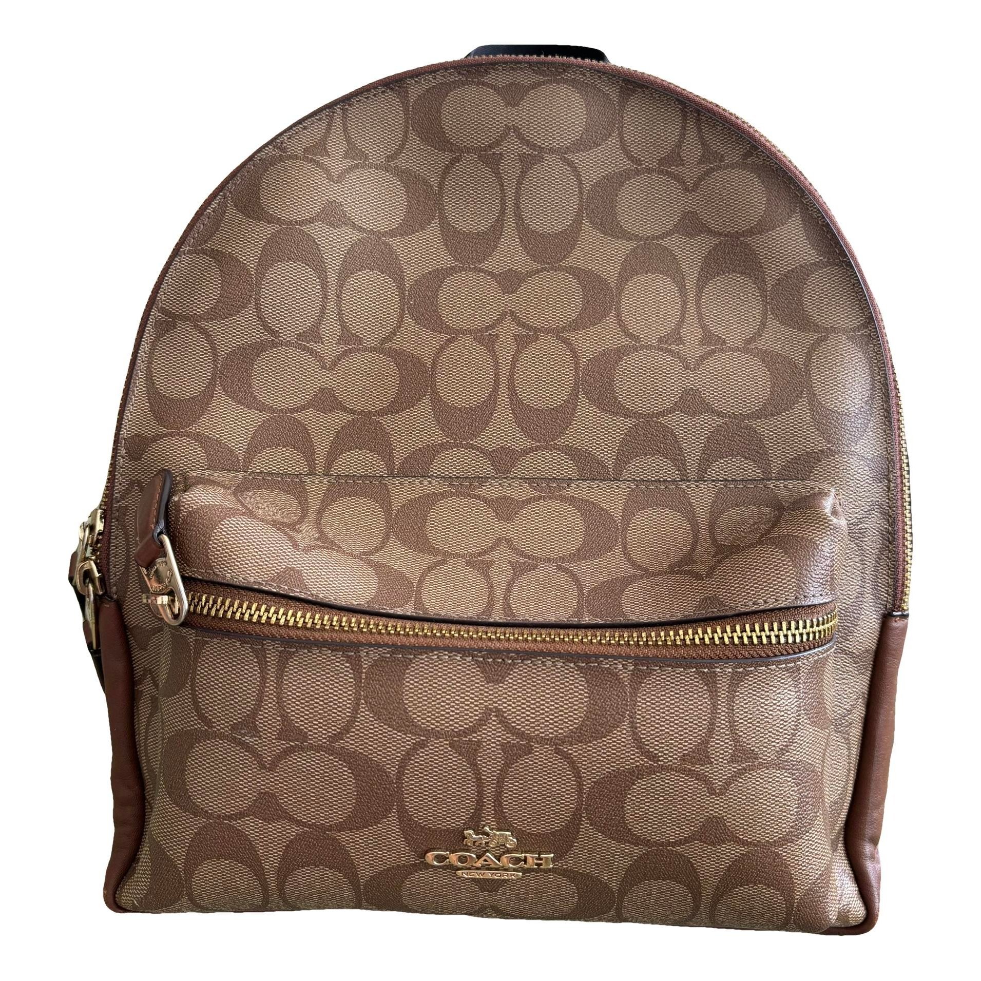 Campus leather backpack