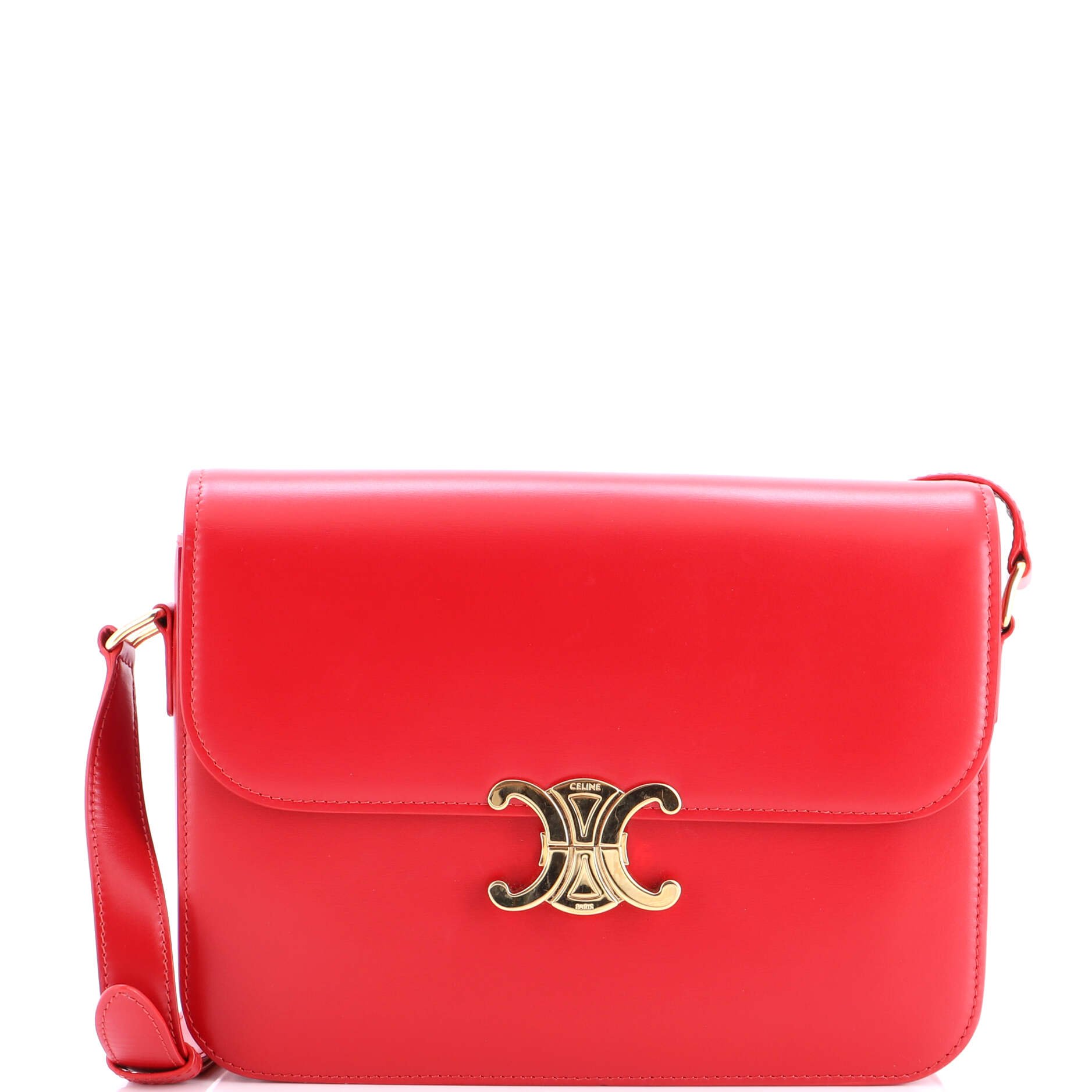 Triomphe Shoulder Bag Smooth Calfskin Large