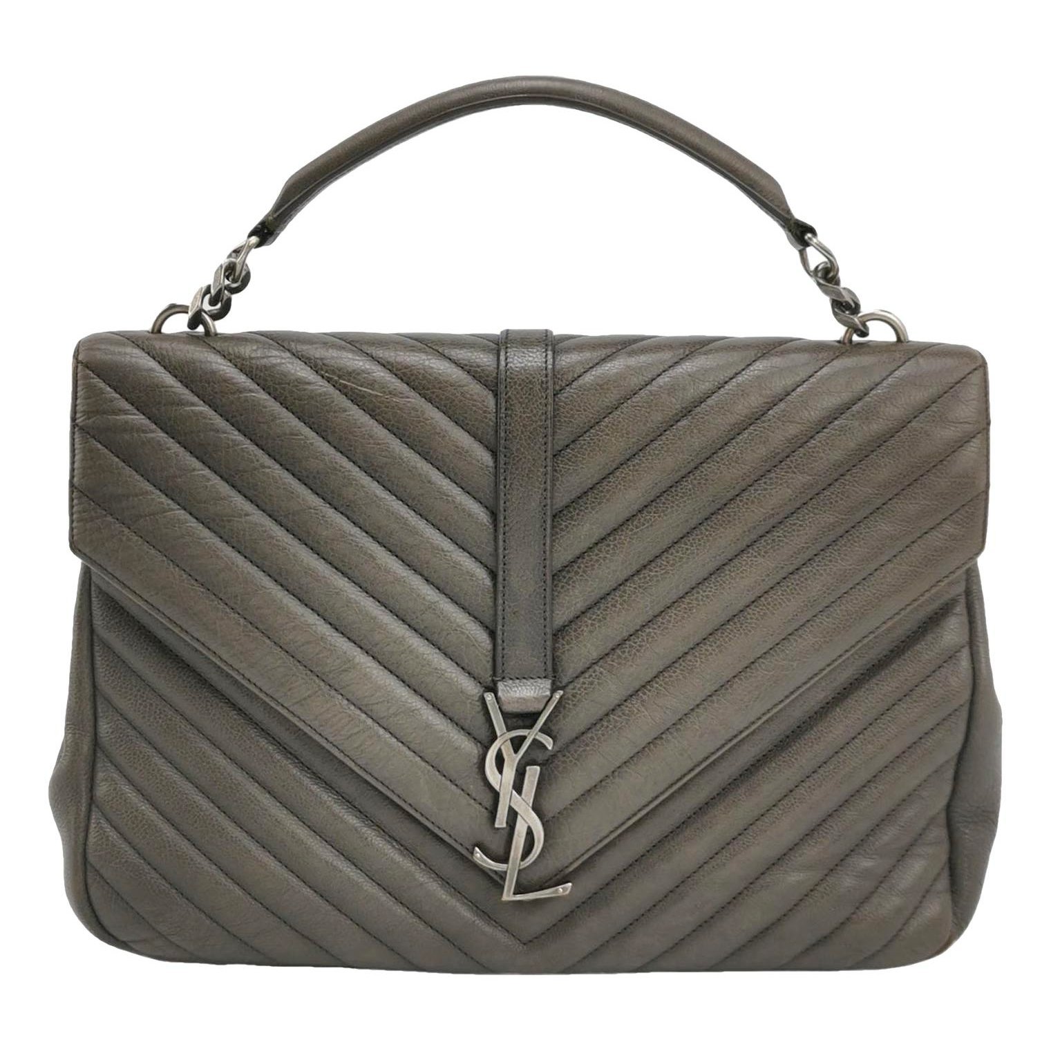 Collége monogramme leather handbag