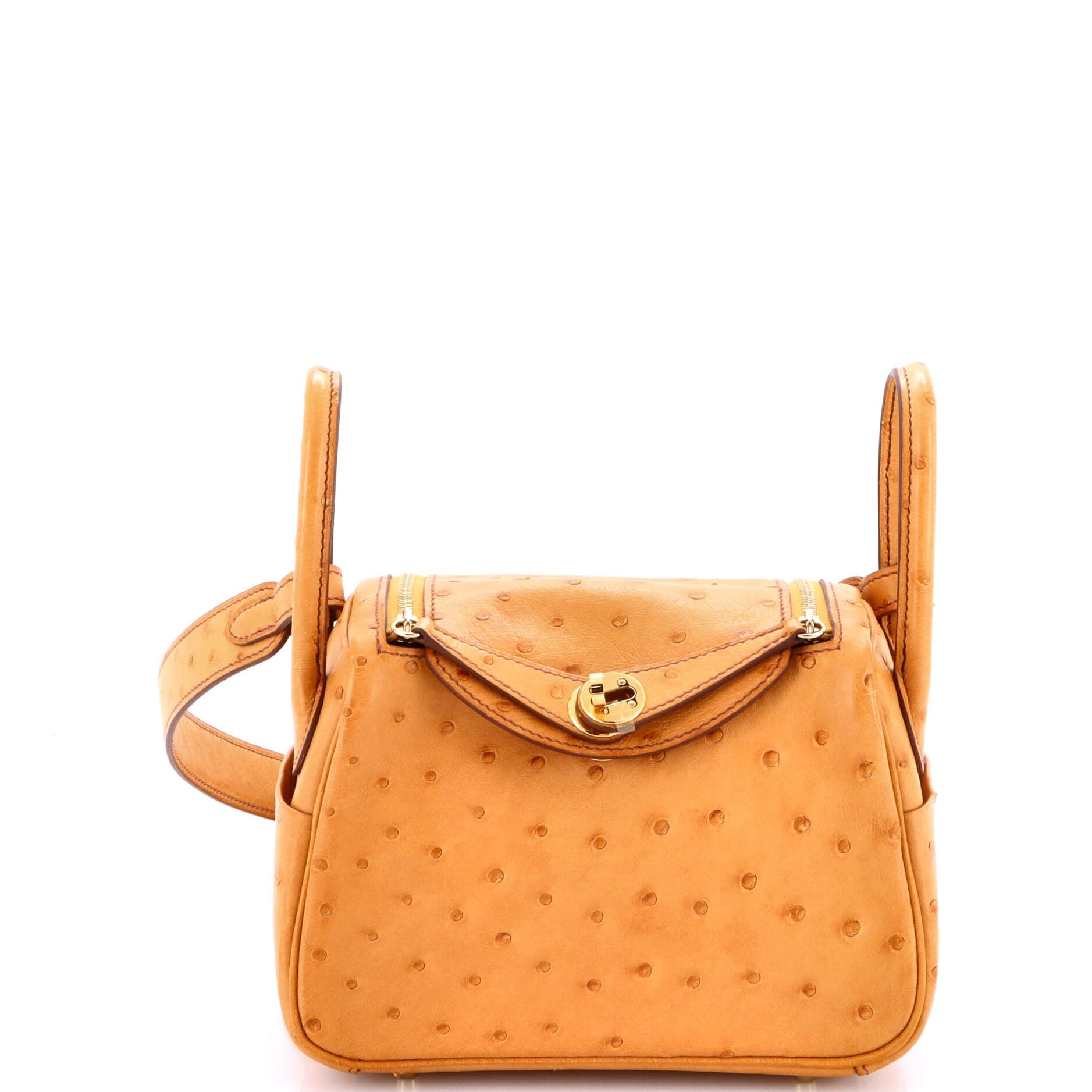 Hermes Lindy Bag Ostrich Mini