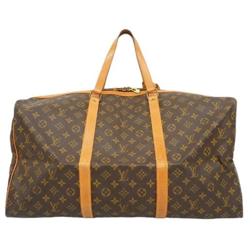 Sac souple leather travel bag