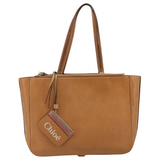 Leather tote