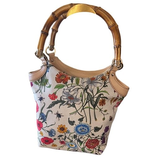 Bamboo leather handbag