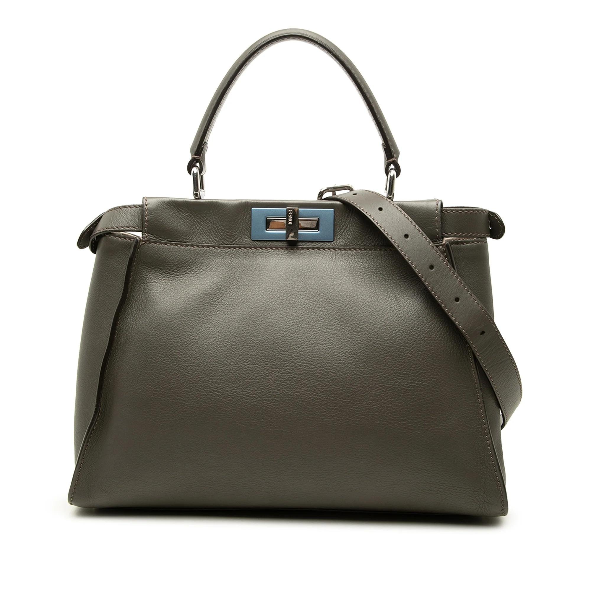 Fendi Peekaboo leather handbag