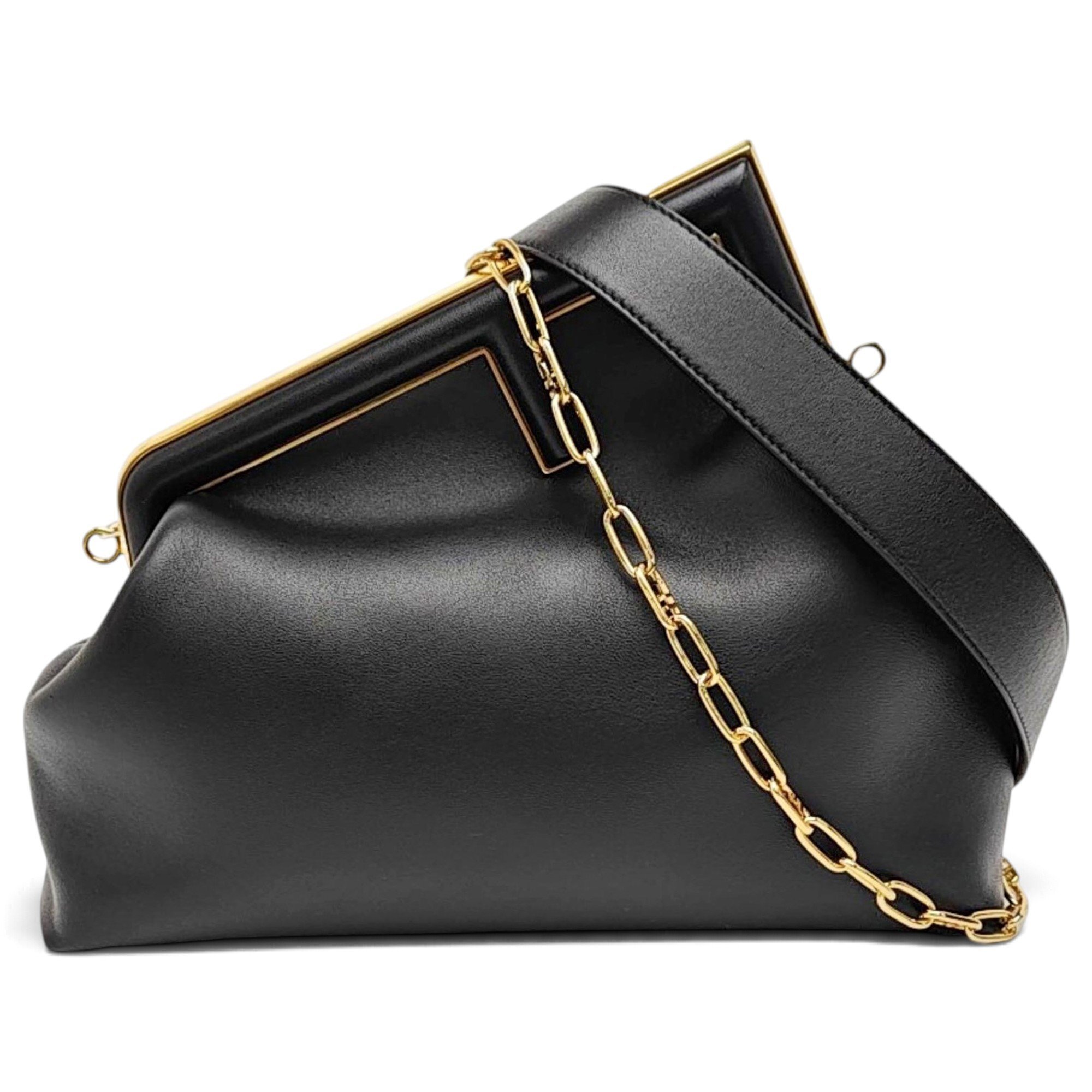 First leather handbag
