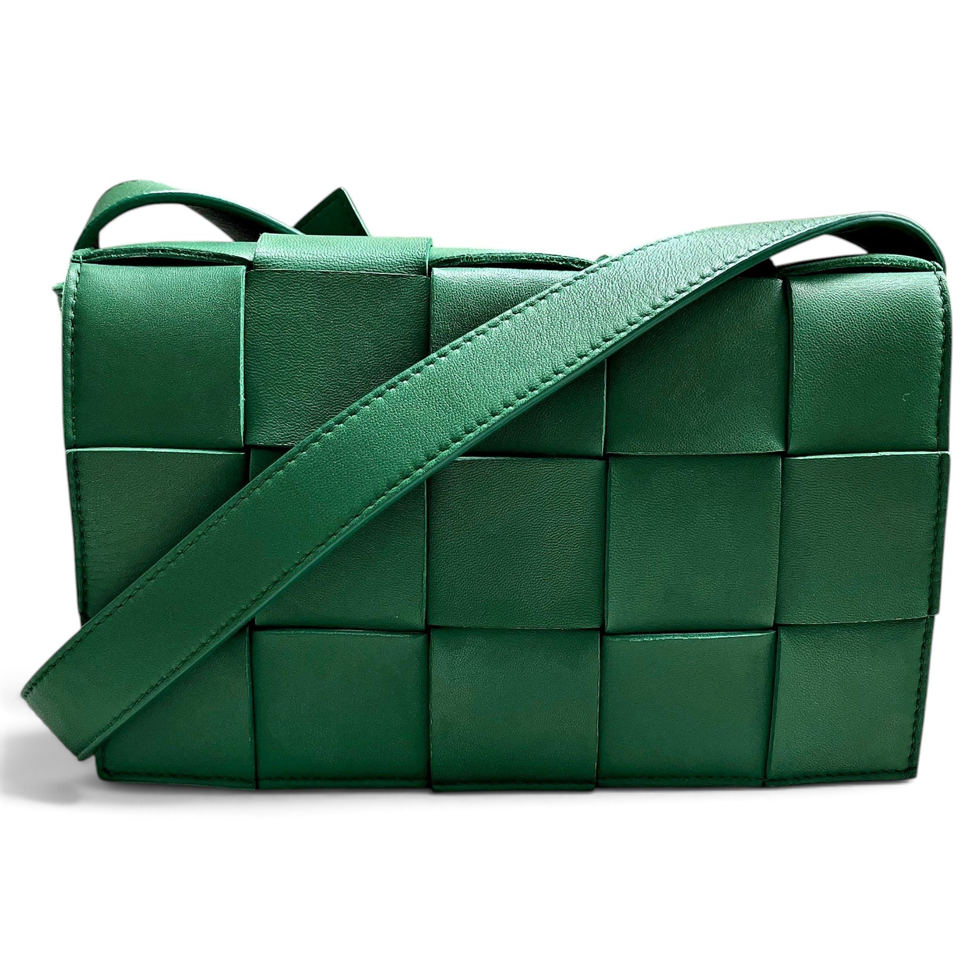 Cassette leather handbag