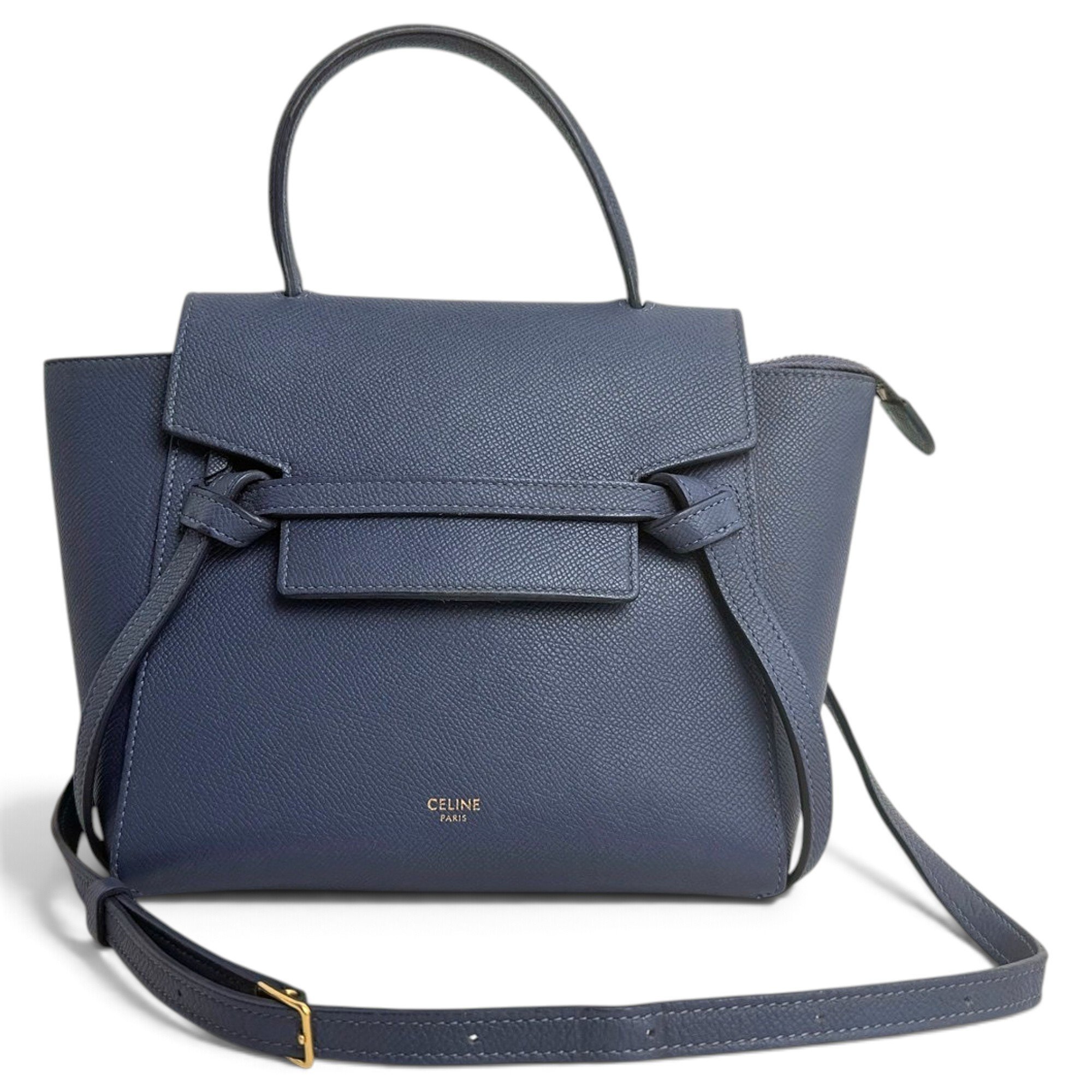 Belt leather handbag