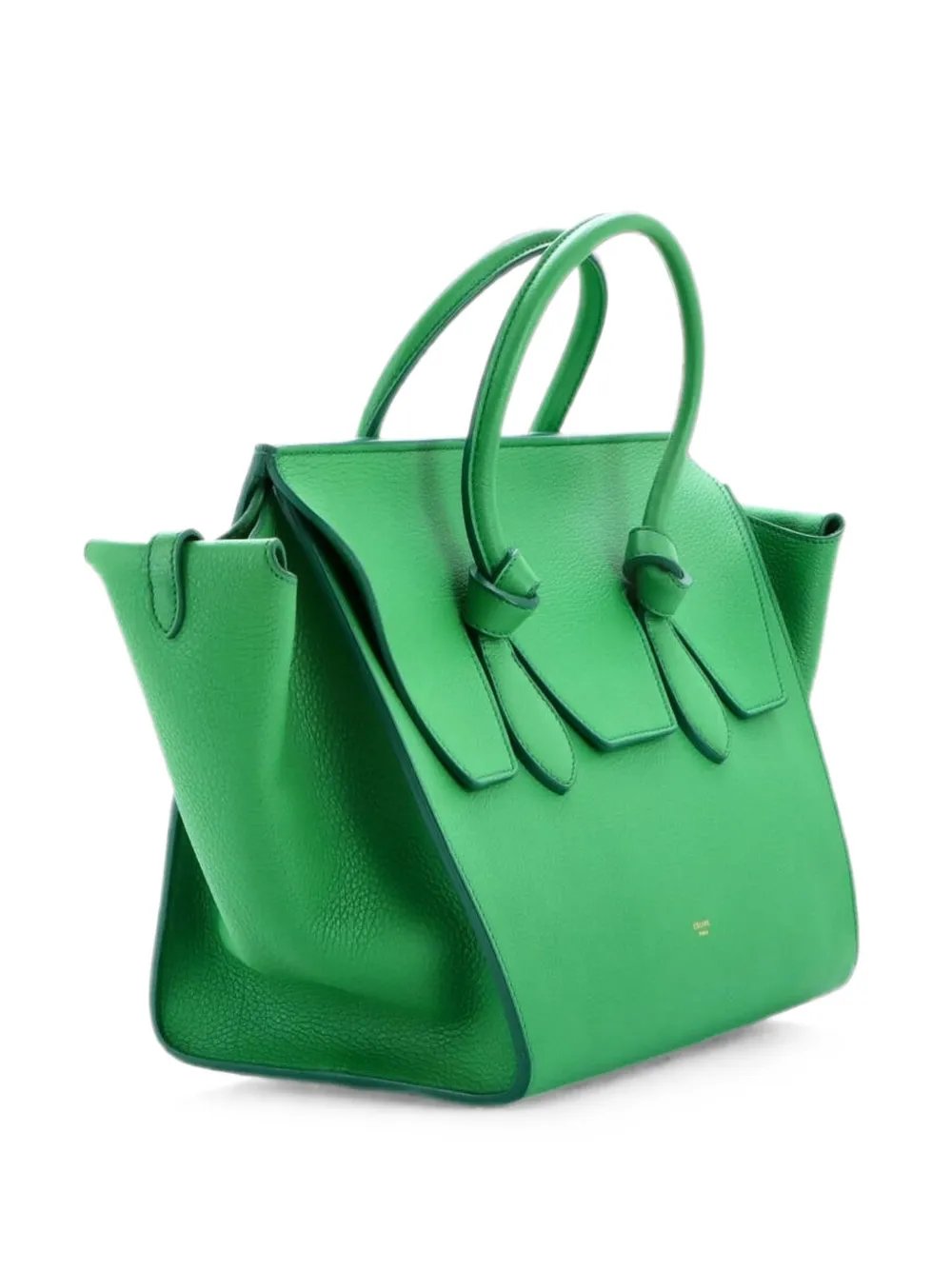 Tie Knot Grainy Leather Small tote bag