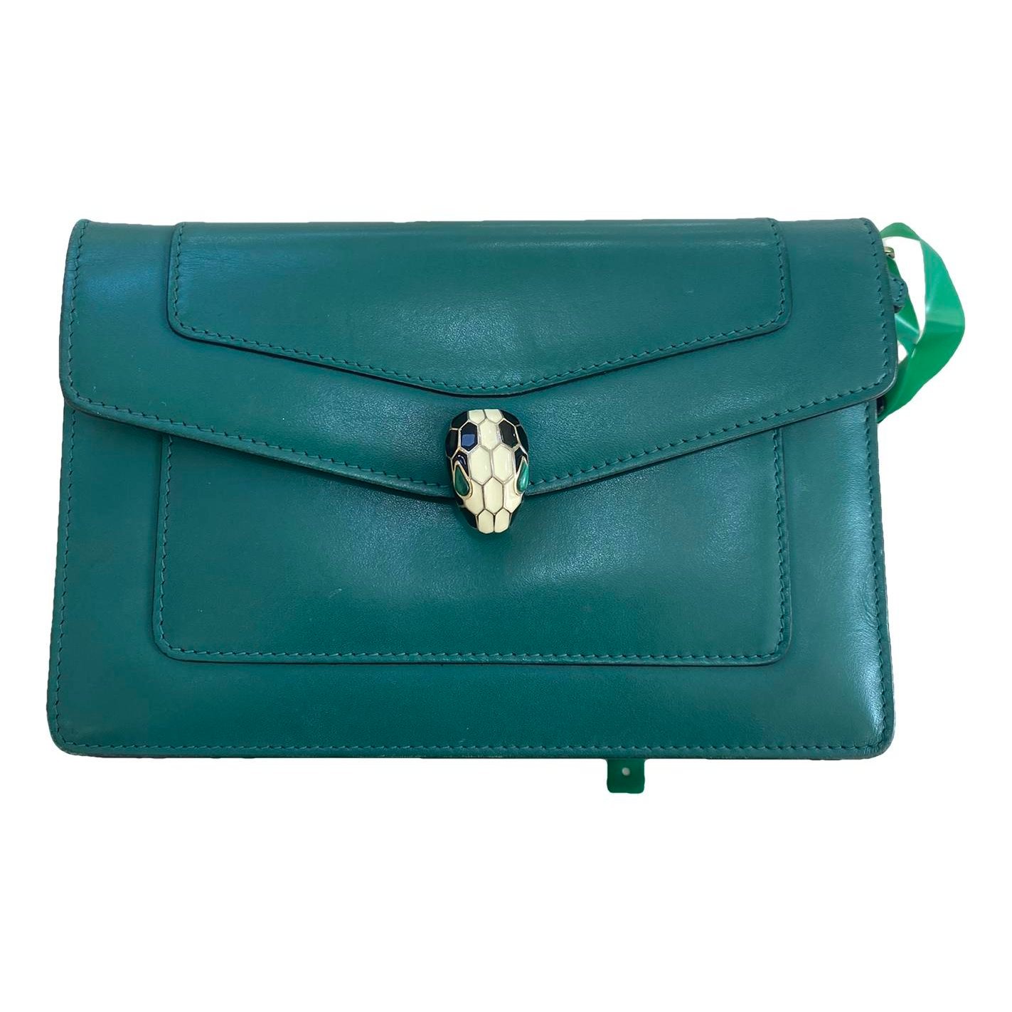 Serpenti leather handbag