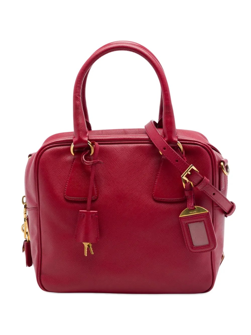 2010-2026 Small Saffiano Square Bauletto satchel