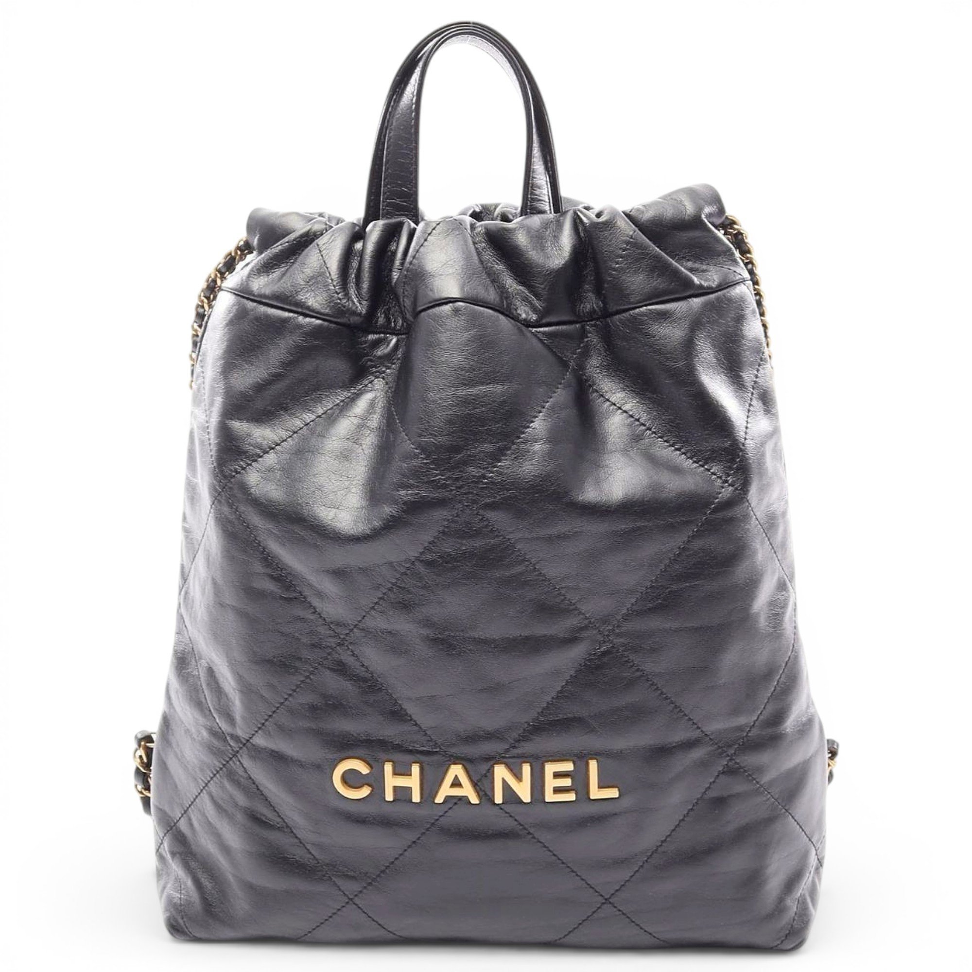 Leather backpack