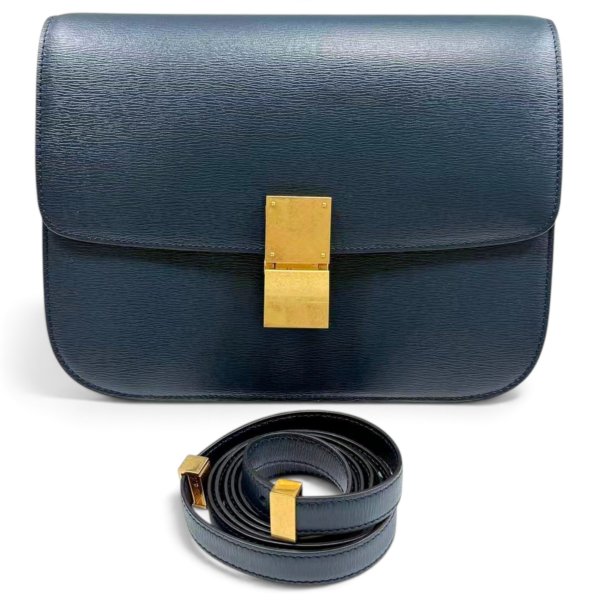 Classic leather crossbody bag