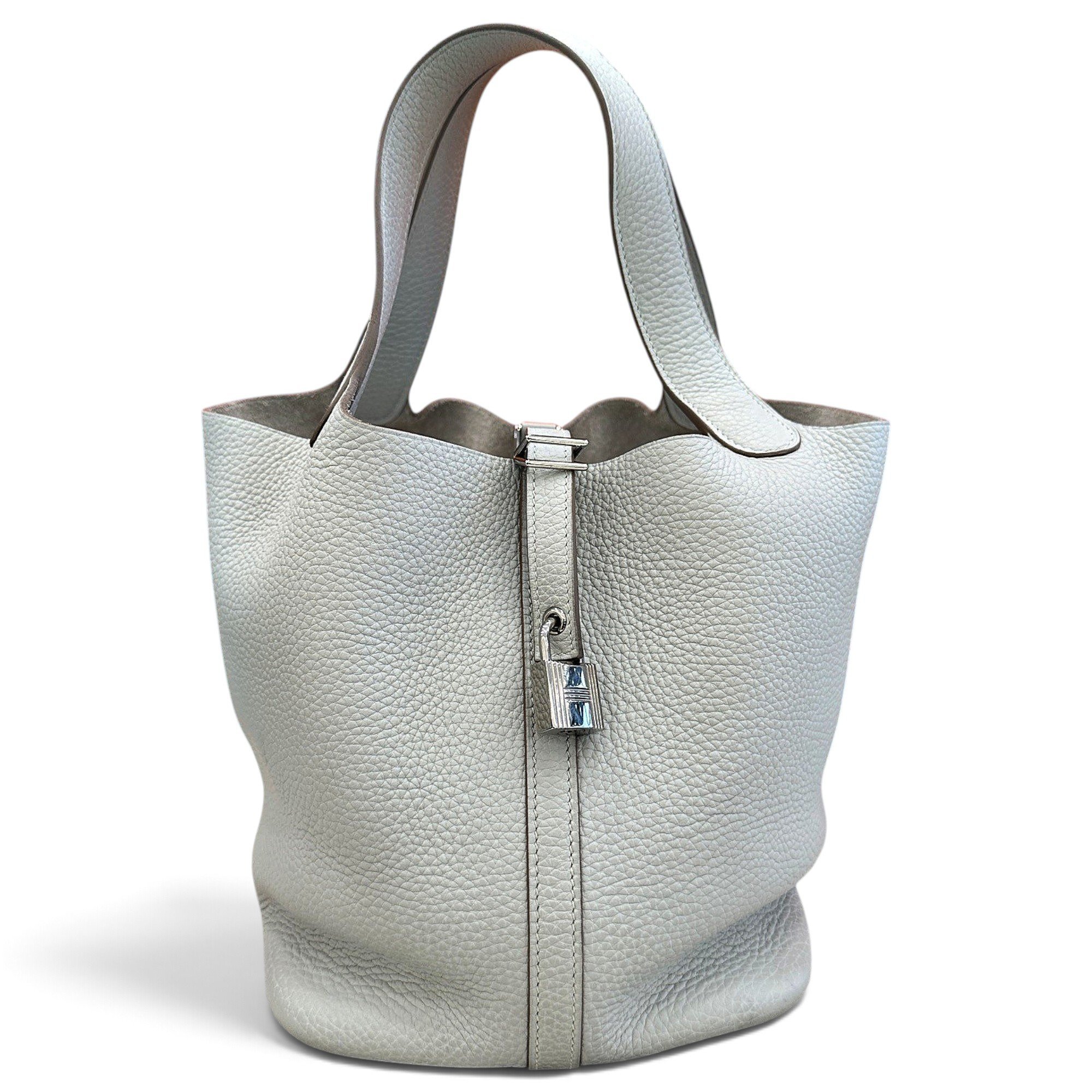 Picotin leather tote