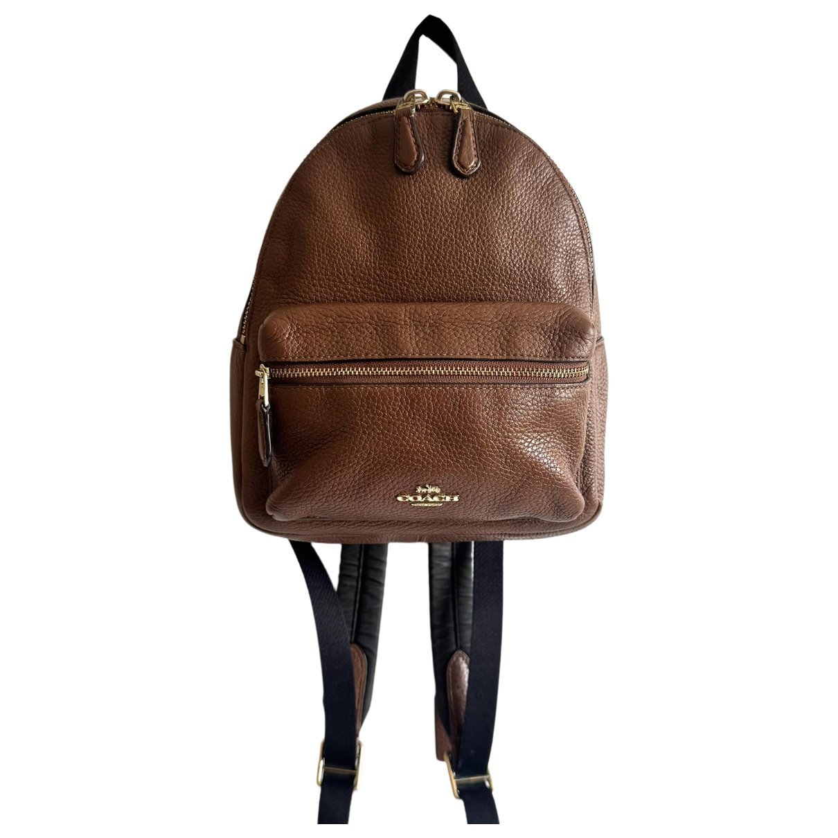 Leather backpack