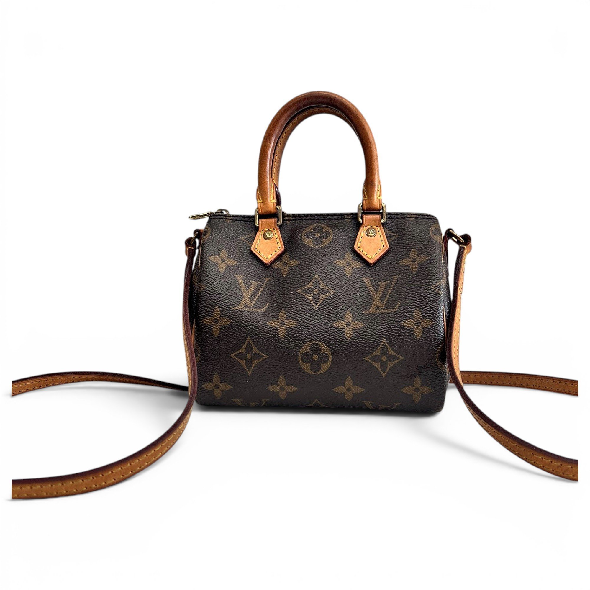 Louis Vuitton Nano Speedy / Mini HL leather handbag