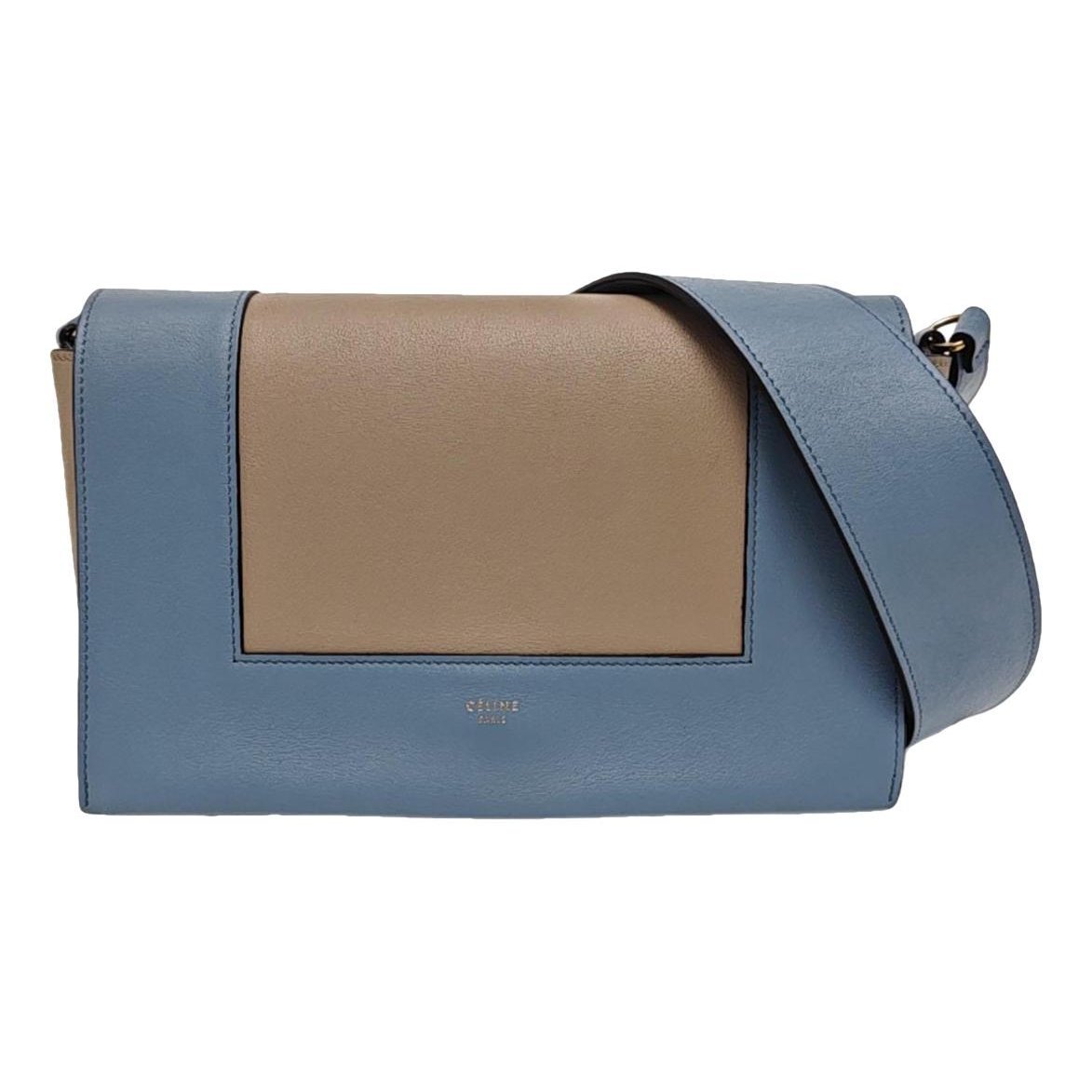 Frame leather handbag
