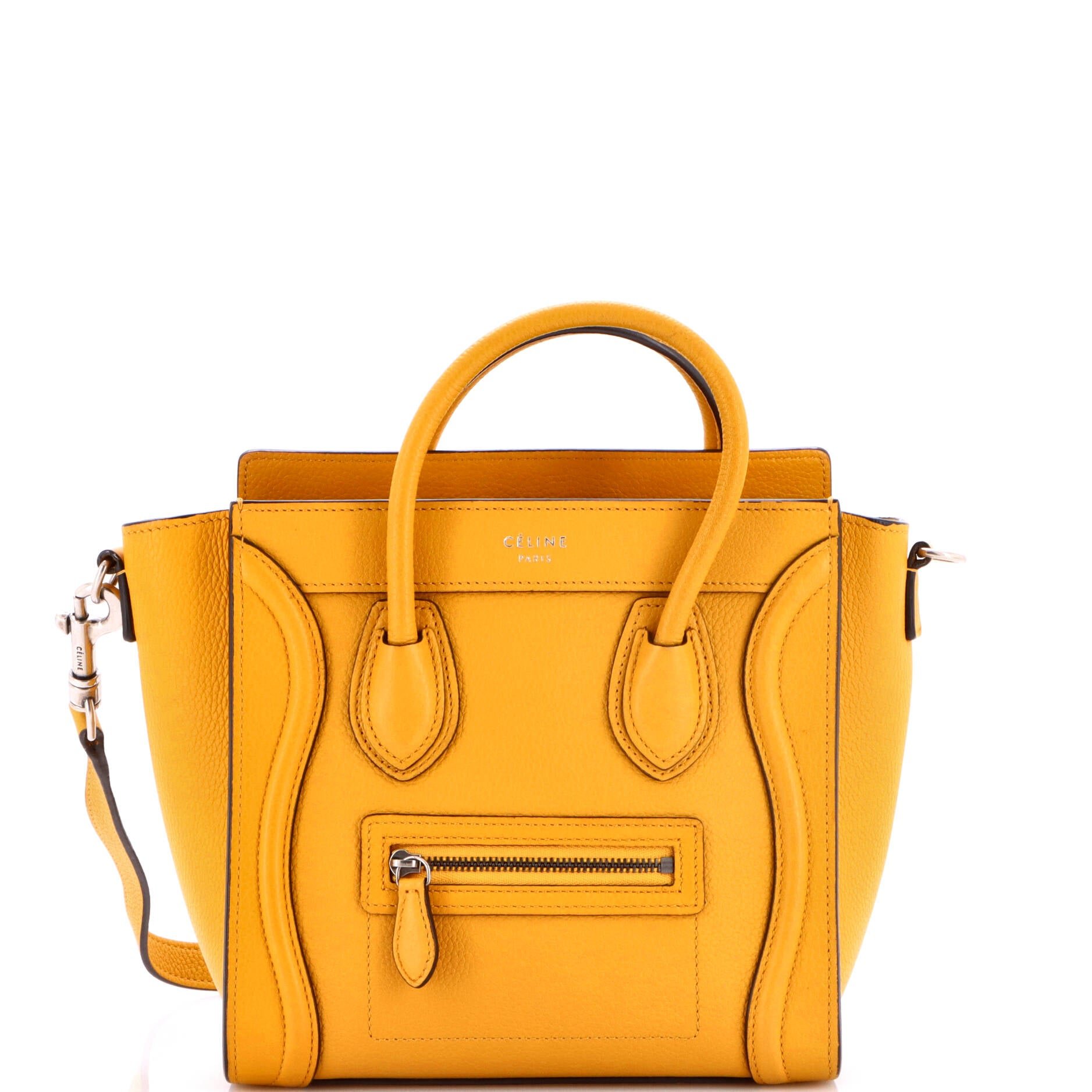 Luggage Bag Grainy Leather Nano