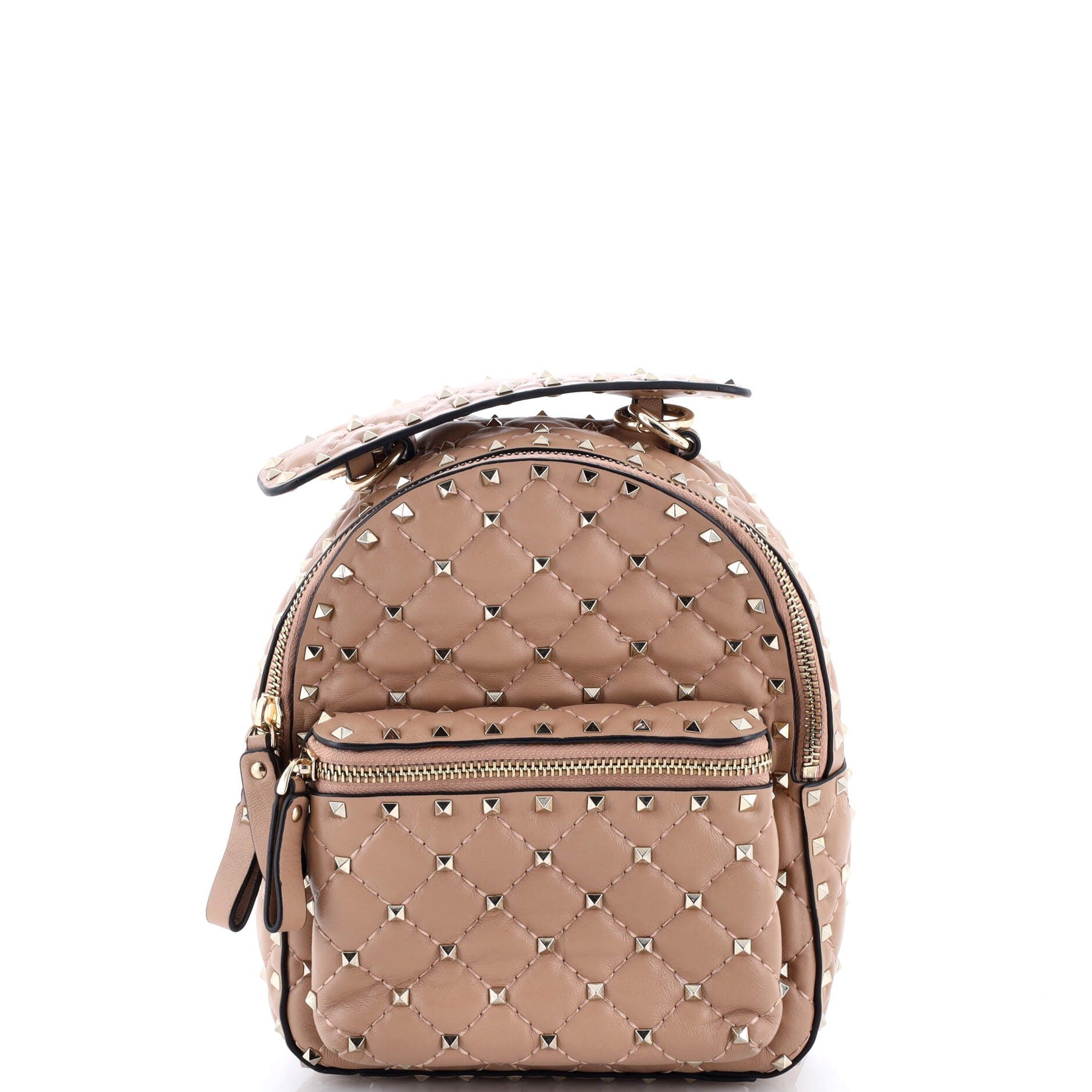 Valentino Garavani Rockstud Spike Backpack Quilted Leather Mini