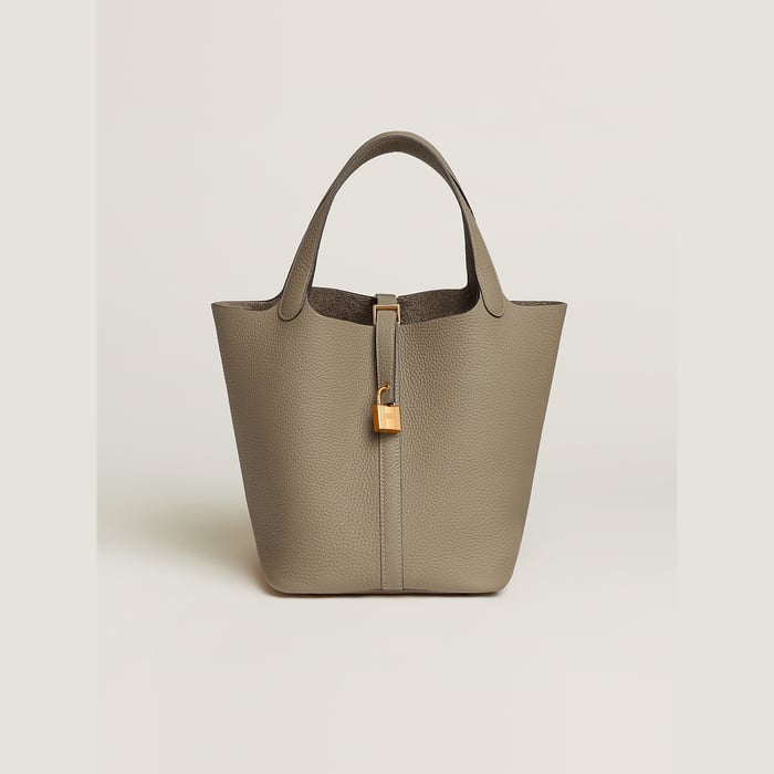Beige Marfa Picotin Lock 22 Bag