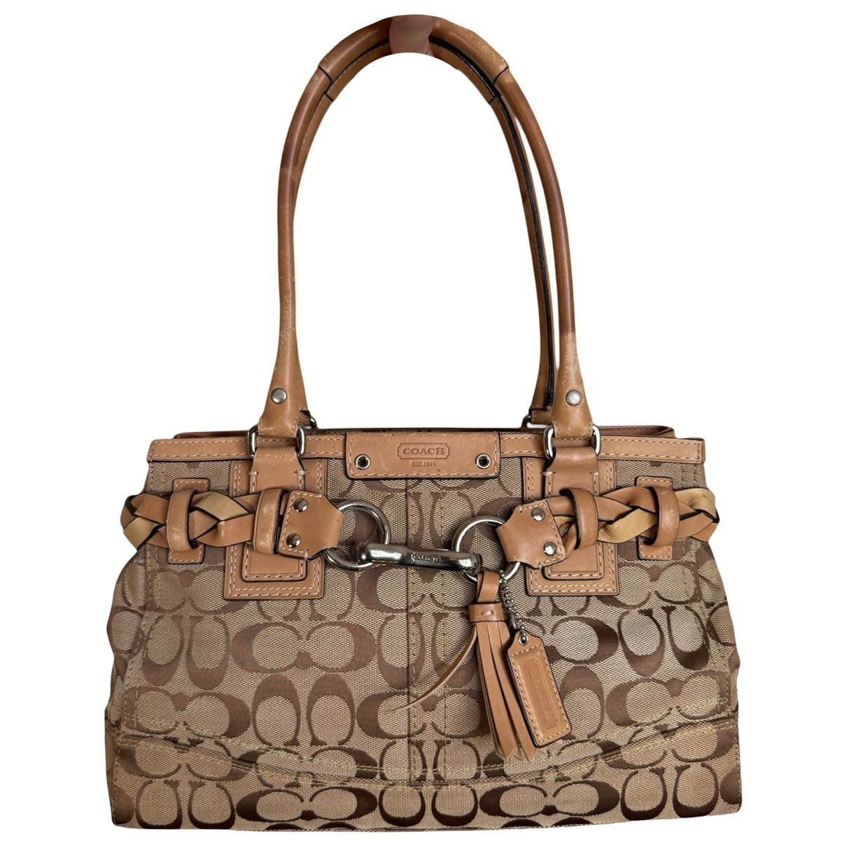 Signature Sufflette leather satchel