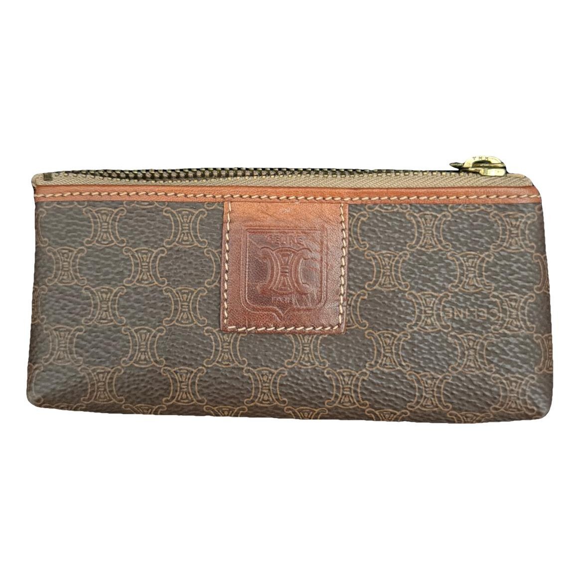 Leather clutch bag