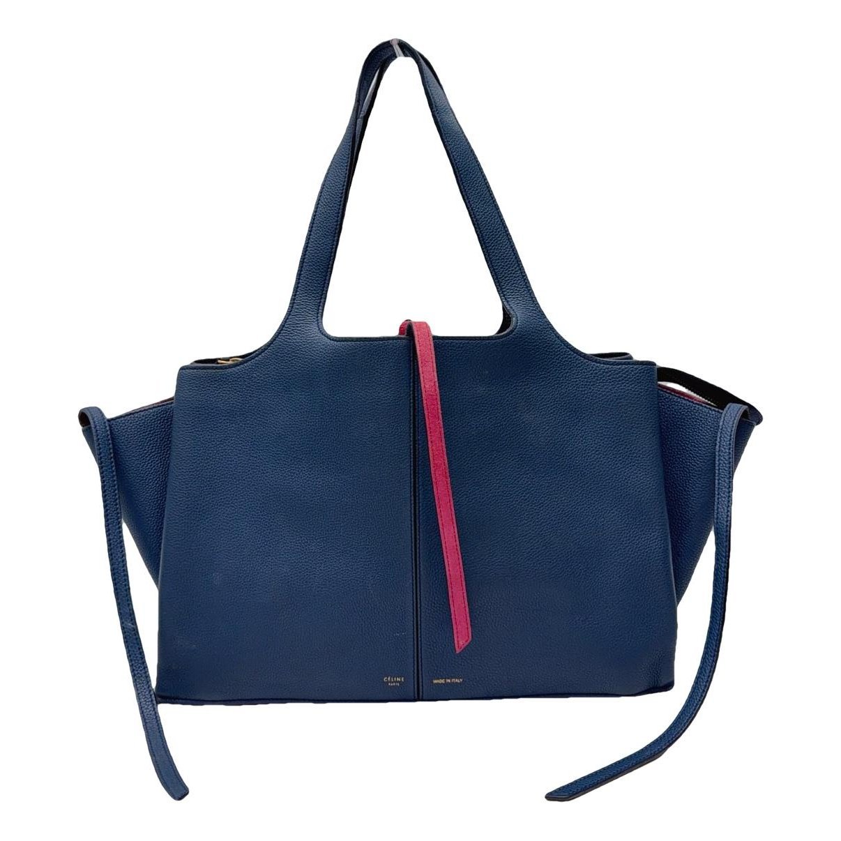 Tri-Fold leather handbag