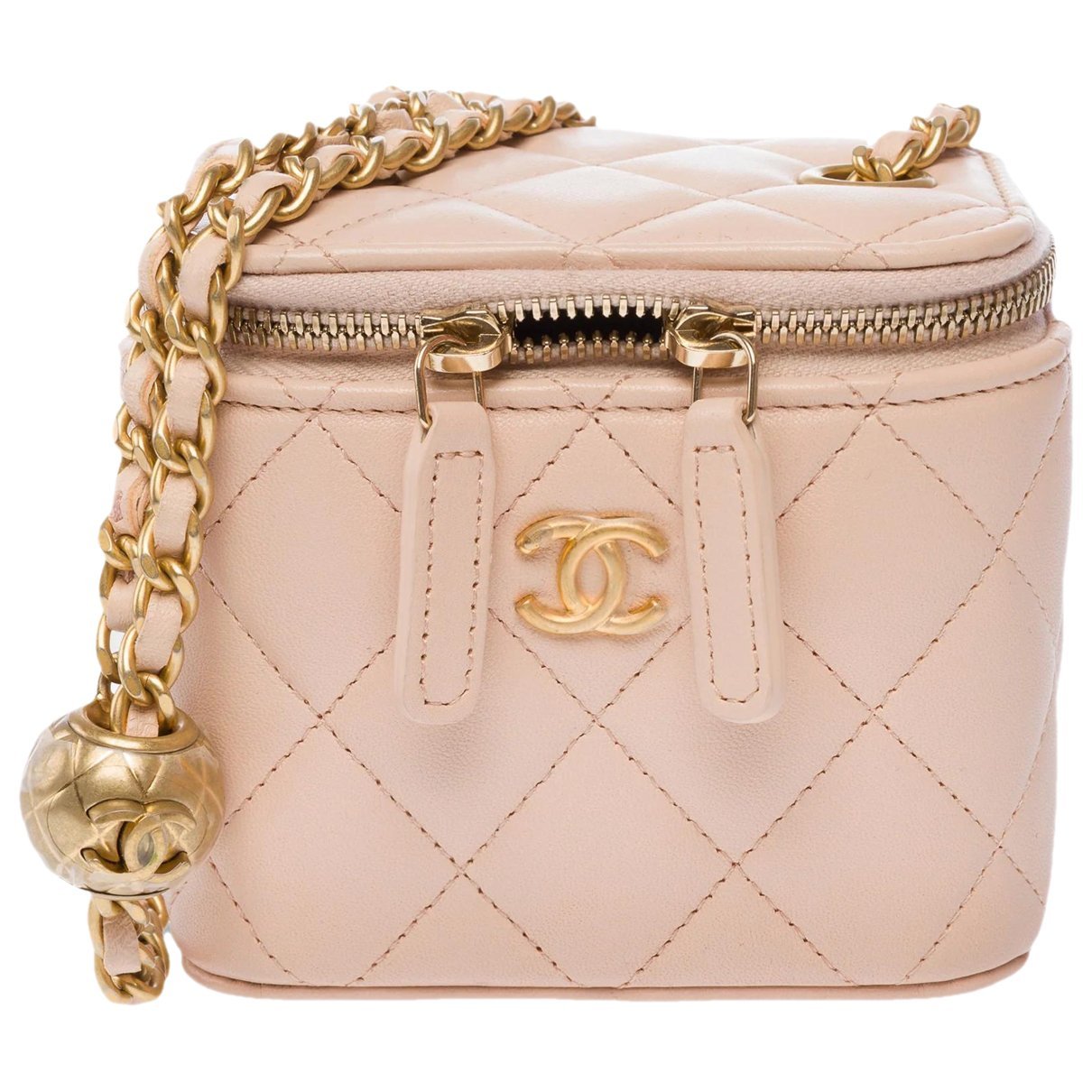 Vanity leather handbag