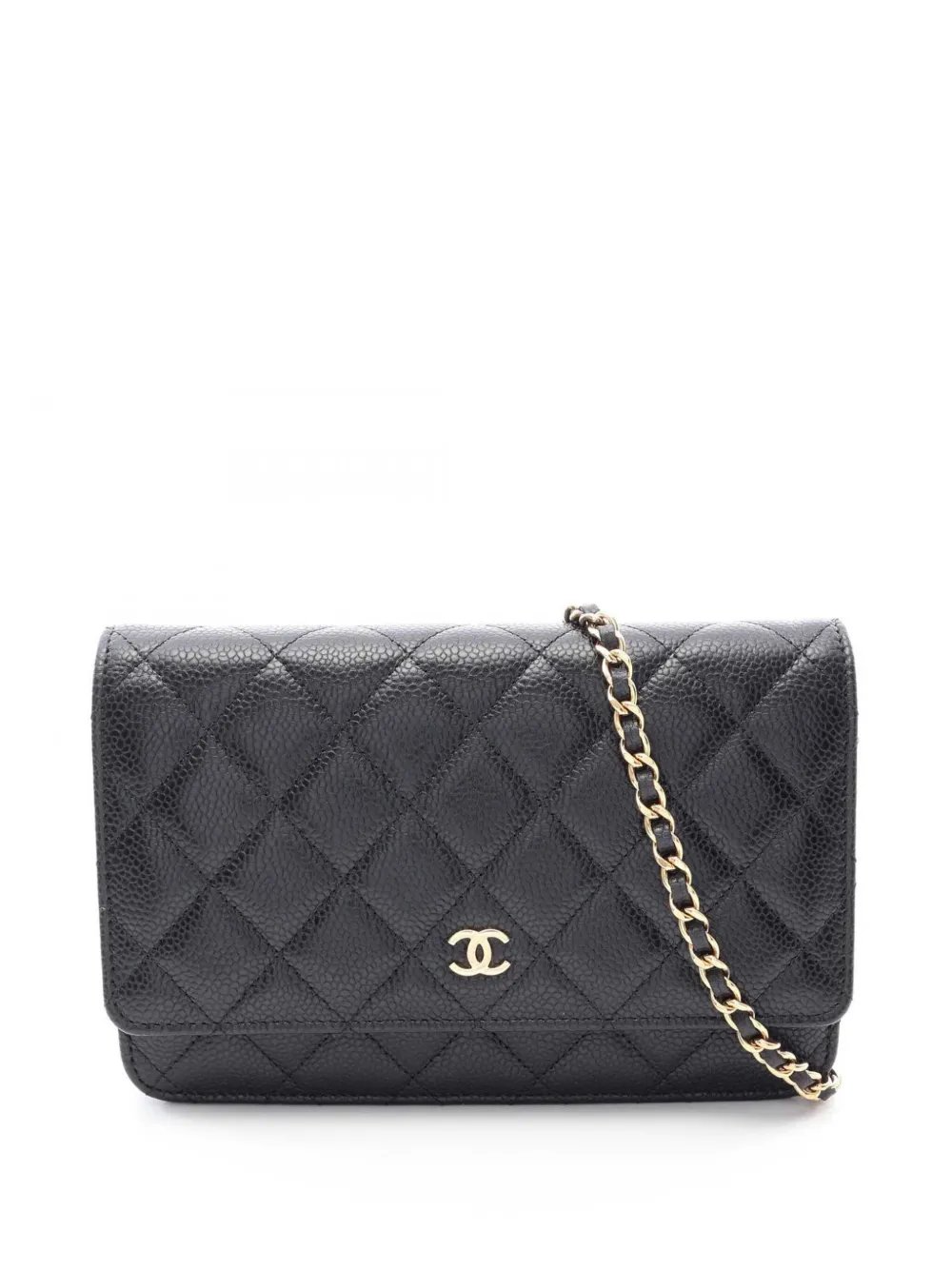 2021-2026 CC Quilted Caviar Wallet on Chain crossbody bag