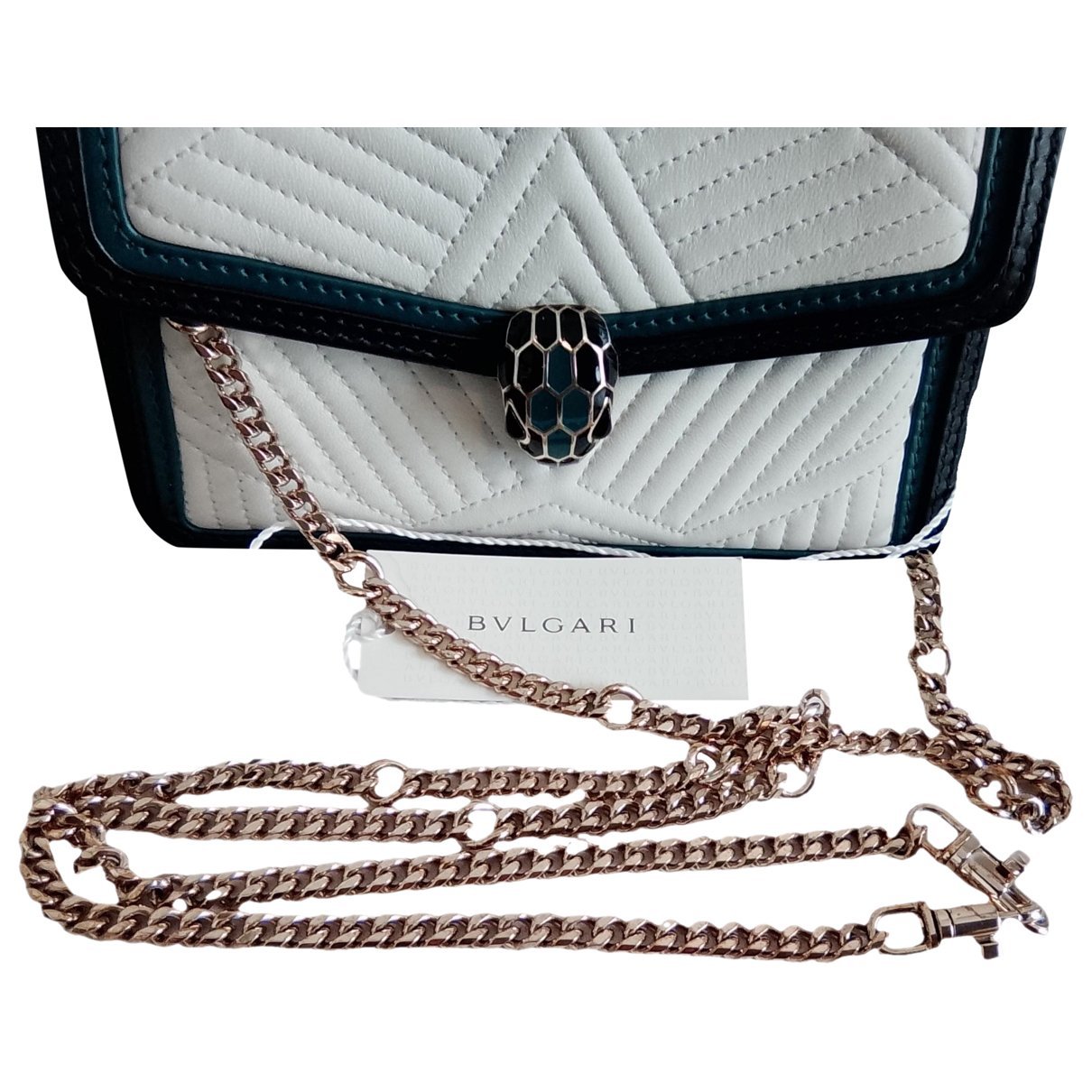 Serpenti leather handbag