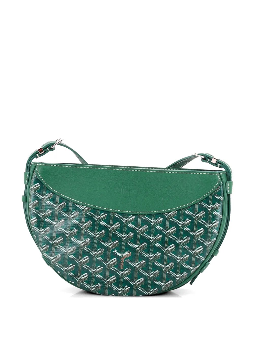 Hirondelle Coated Canvas and Leather shoulder bag
