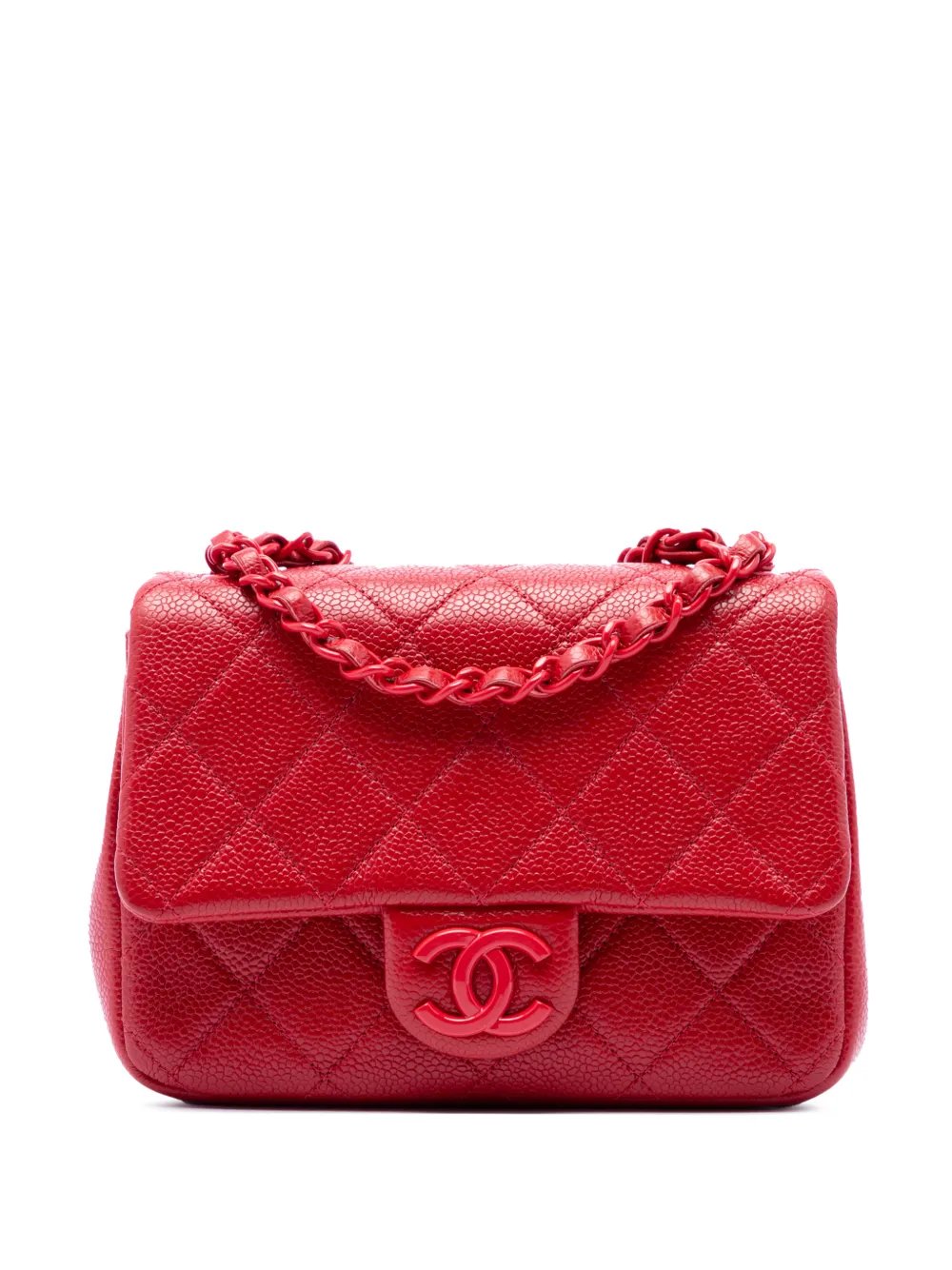 2019 Mini Square Caviar Incognito Flap crossbody bag