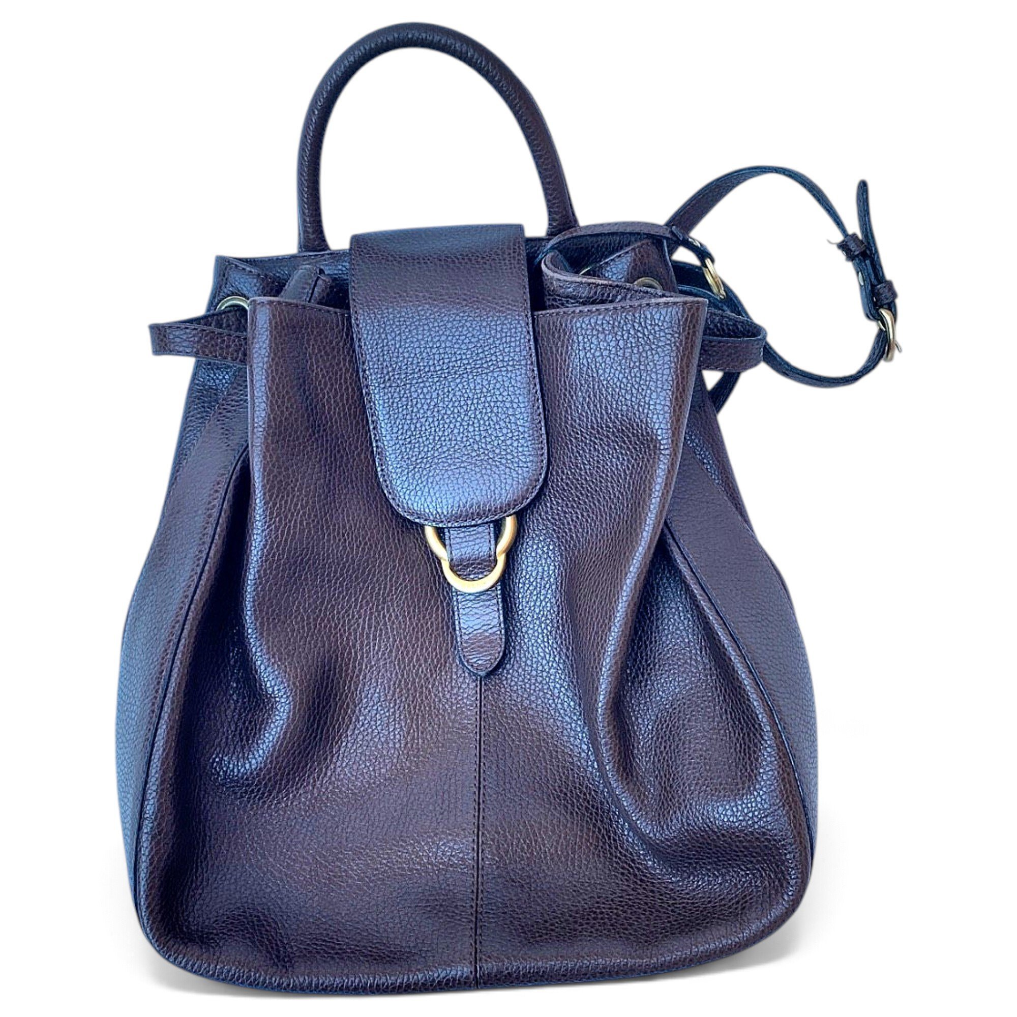 Leather backpack
