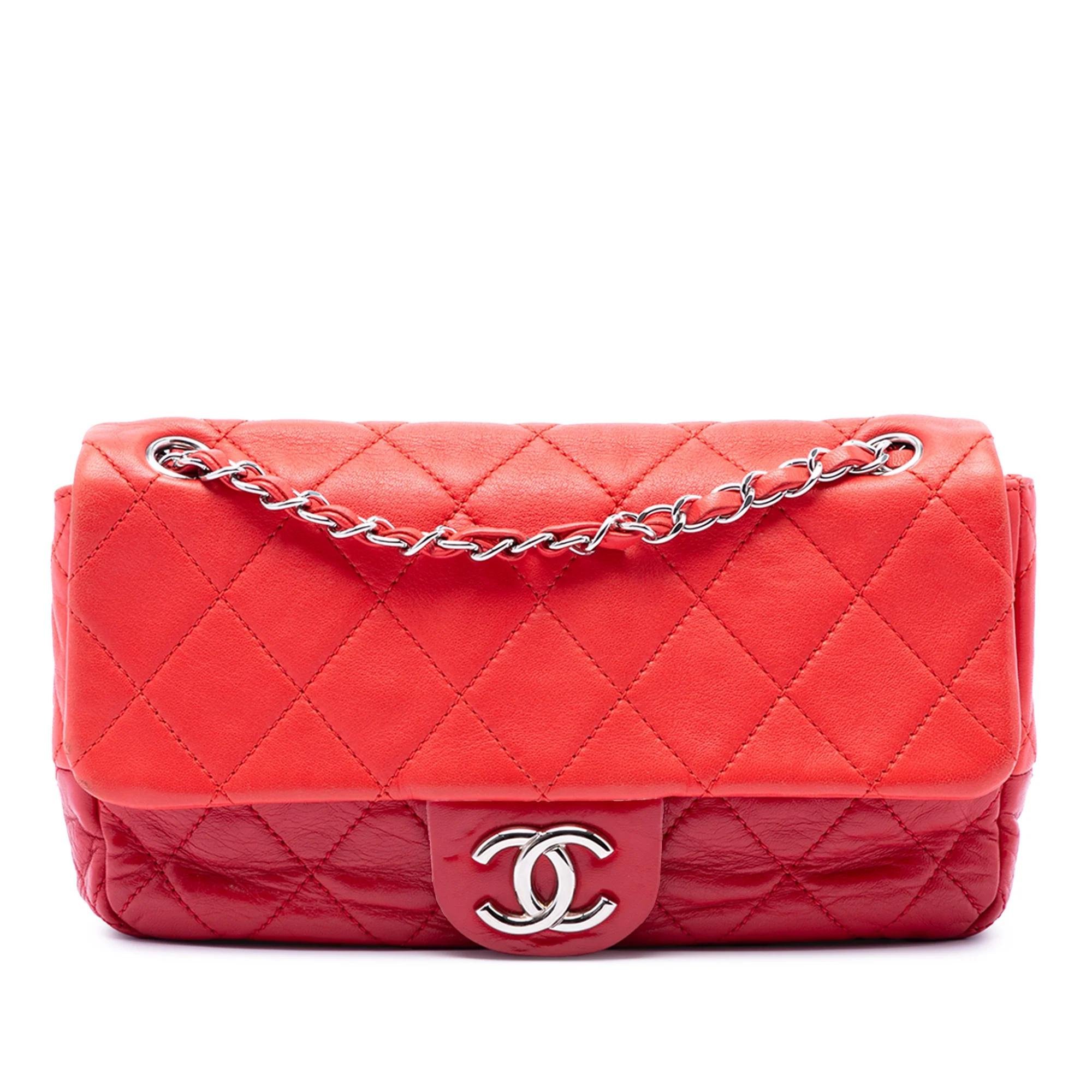 Wallet On Chain Boy Half Flap leather handbag