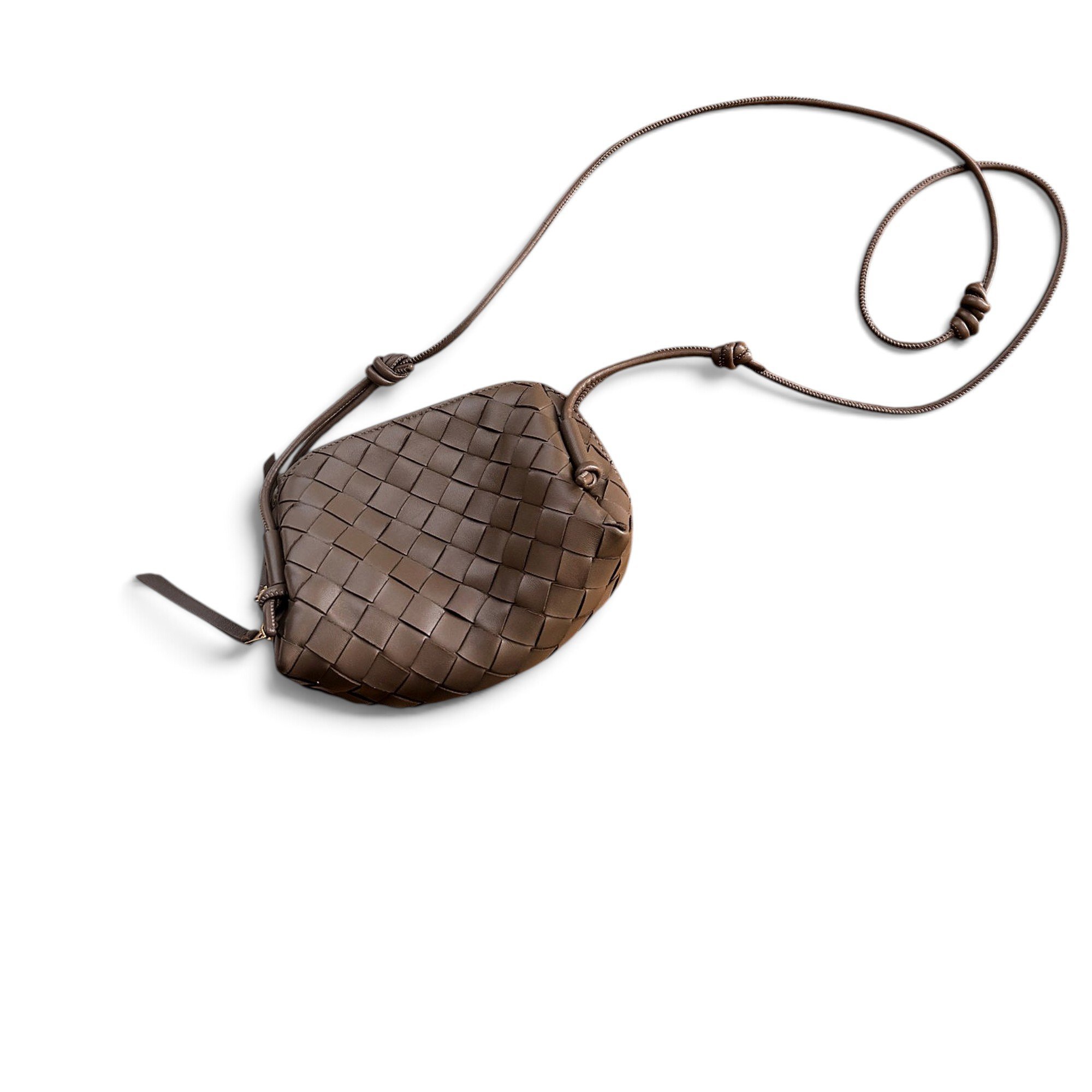 Loop leather handbag